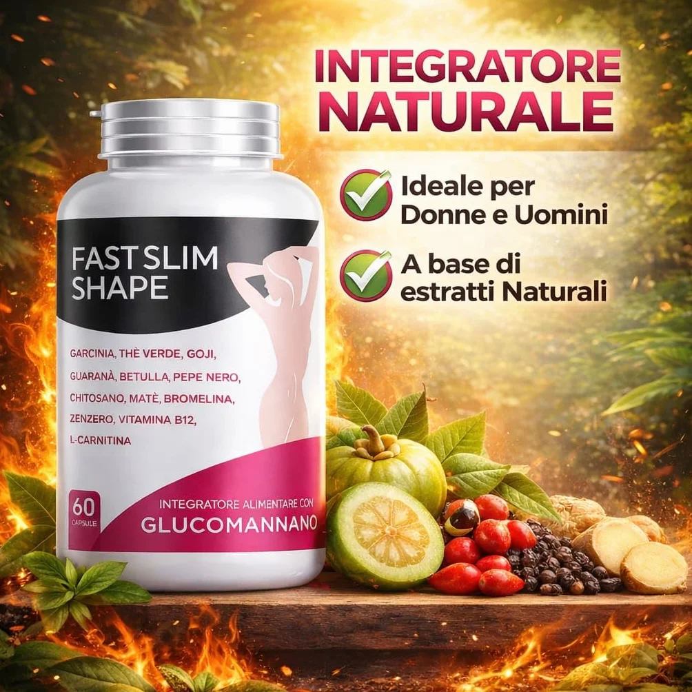 Glucomannano Integratore Controllo Peso con L-Carnitina e Garcinia Cambogia – 60 Capsule