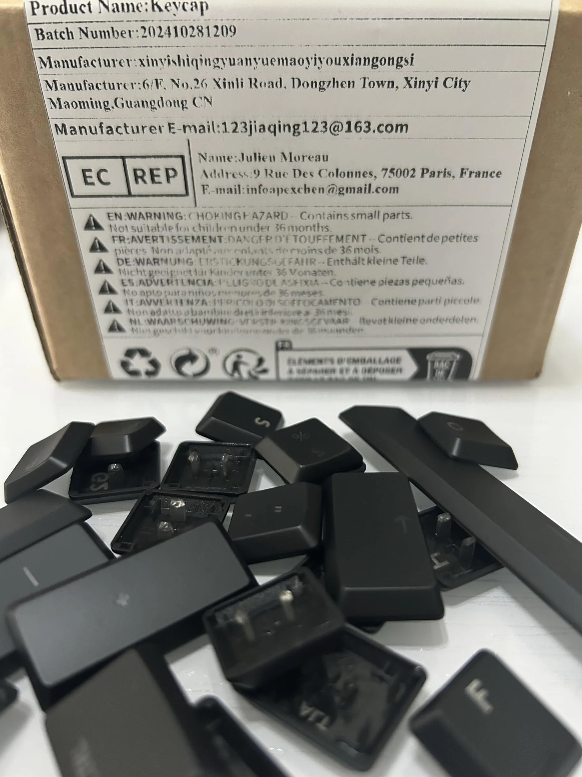 Keycap per Logitech G913 G915 G813 G815 TKL Tastiera Trasparente ISO 111 Chiave Versione USA Logitech Nero Bianco Colore Keycap