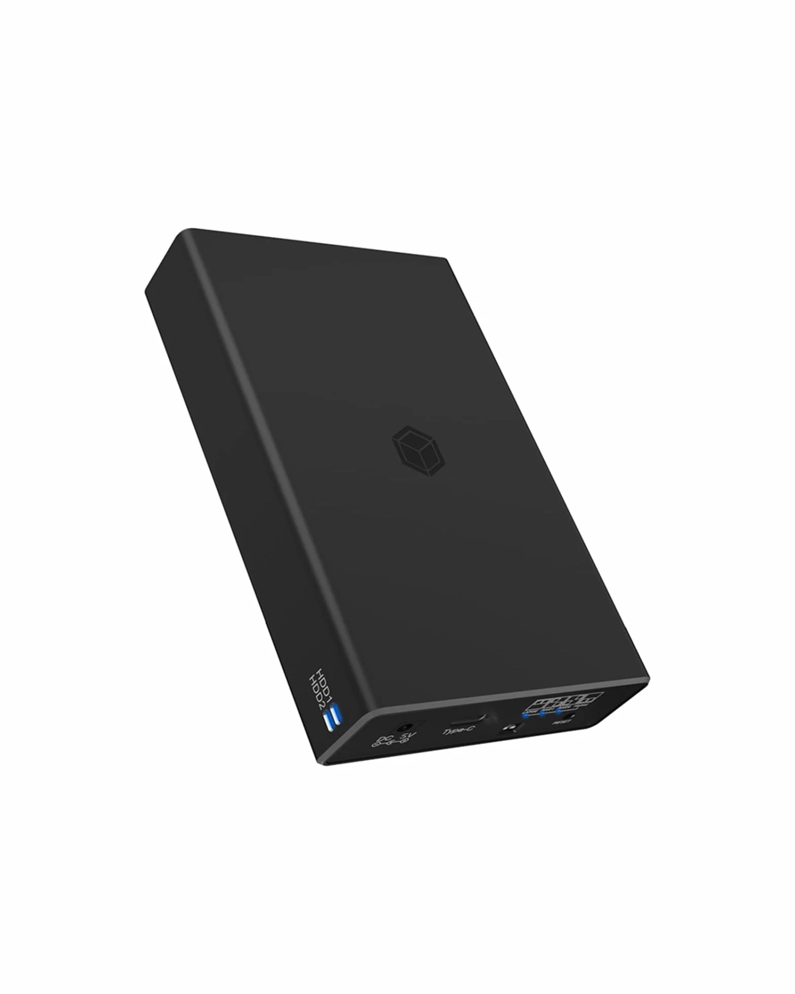 ICY BOX RAID IB-RD2253-C31 Alloggiamento per SSD e HDD 2,5 pollici USB 3.1 Gen2 10 Gbps Alluminio Nero