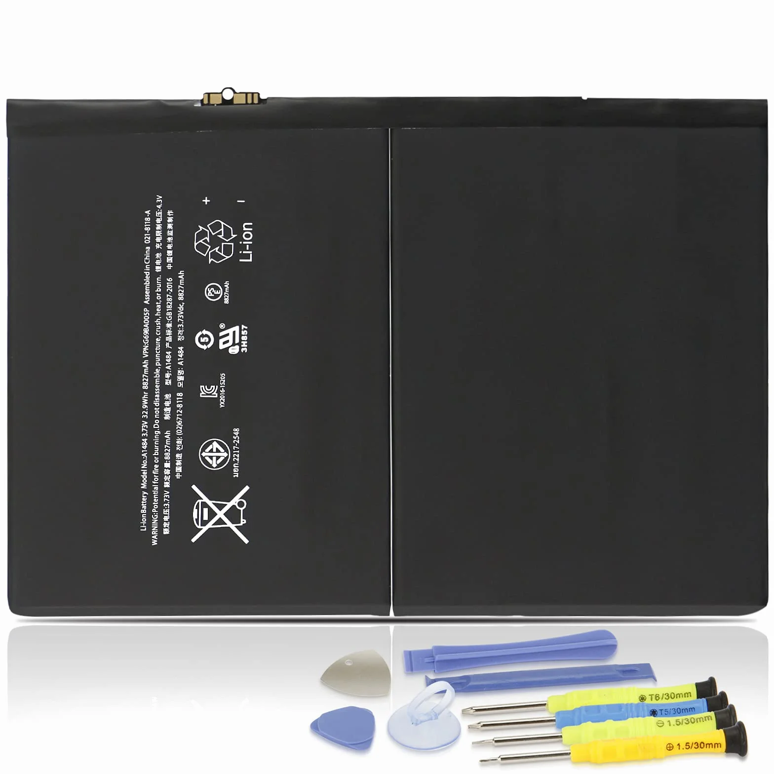 K KYUER A1484 Tablet Batteria per iPad 5 6 7 8 9 5th 6th 7th 8th 9th Gen A1822 A1823 A1893 A1954 A2197 A2198 A2199 A2200 A2428 A2429 A2430 A2602 A2603 A2604 A2605 Air 1 1st Gen 2013 A1474 A1475 A1476