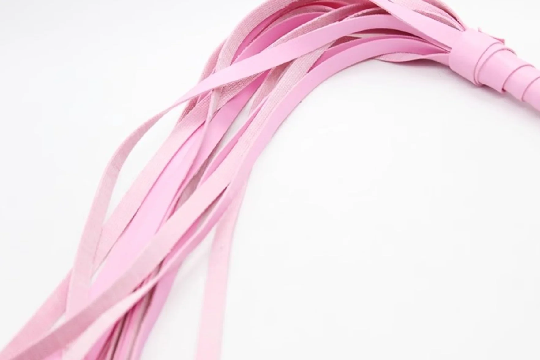 Sex toy La Bellezza Incontra L'eleganza Colletto Circolare Frusta in Pelle Rosa