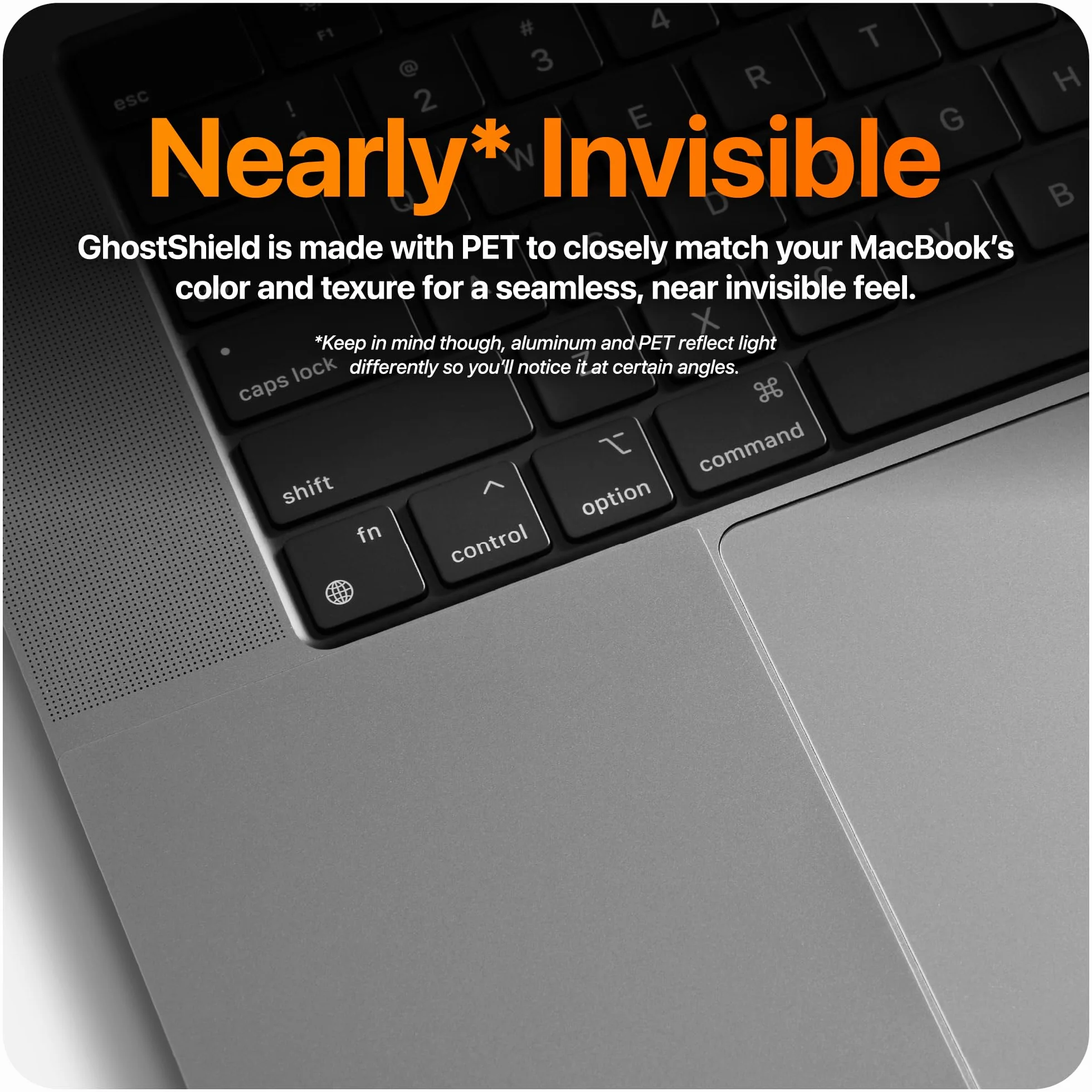 UPPERCASE GhostShield - Custodia protettiva per poggiapolsi di alta qualità, protezione da graffi e usura, compatibile con MacBook Pro 16" 2024 2023 2021 M4/M3/M2/M1 Pro/Max