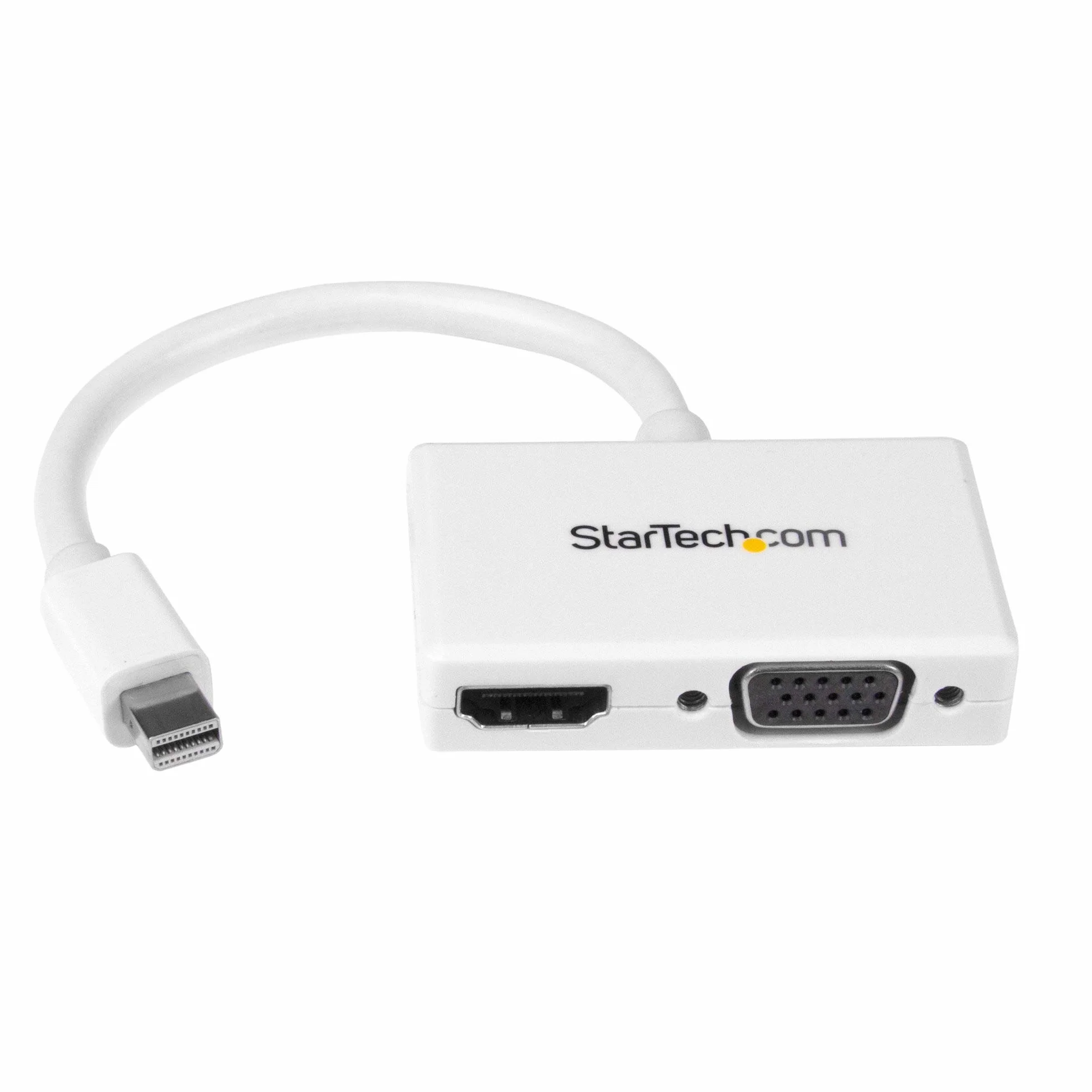 StarTech.com Mini DisplayPort do HDMI VGA adapter mDP 2 in 1 1920x1200 1080p Czarny