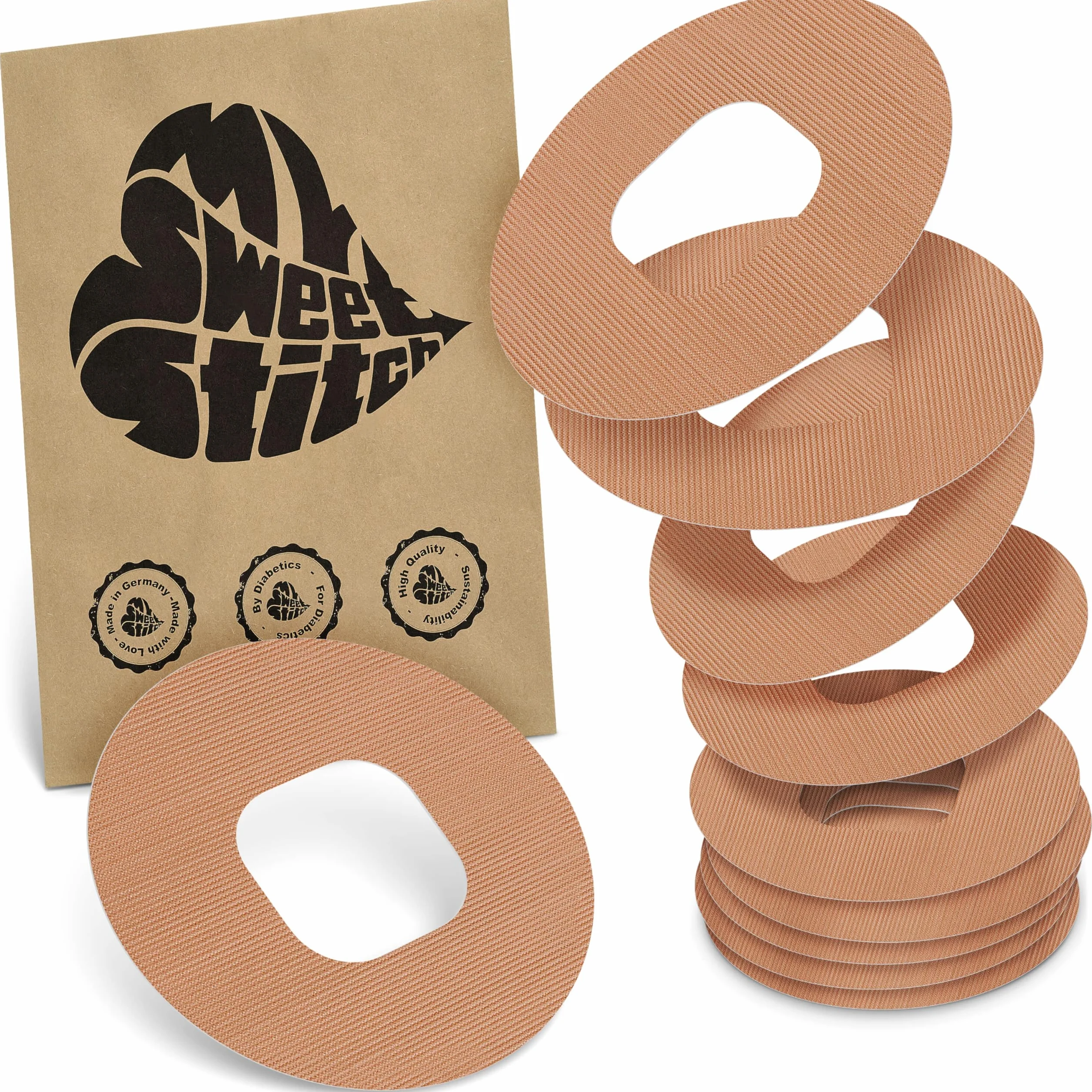 MySweetStitch Cerotto Simplera rotondo Ø 70 mm impermeabile traspirante Beige 10
