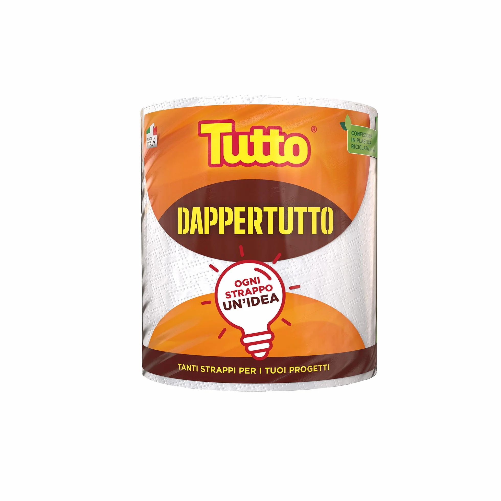 Carta Multiuso Super Assorbente 400 Strappi 2 Veli 1 Pezzo Made in Italy