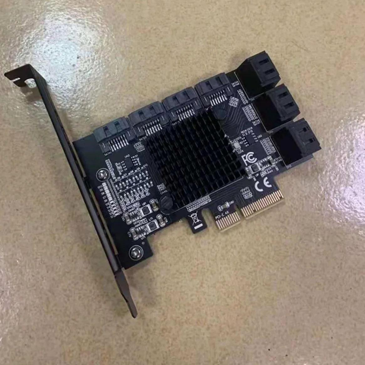 Housoutil Scheda Wifi Scheda di Espansione Pci-e X4 10 Porte Sata3.0 per PC Stabile e Veloce per Workstation e Computer Desktop