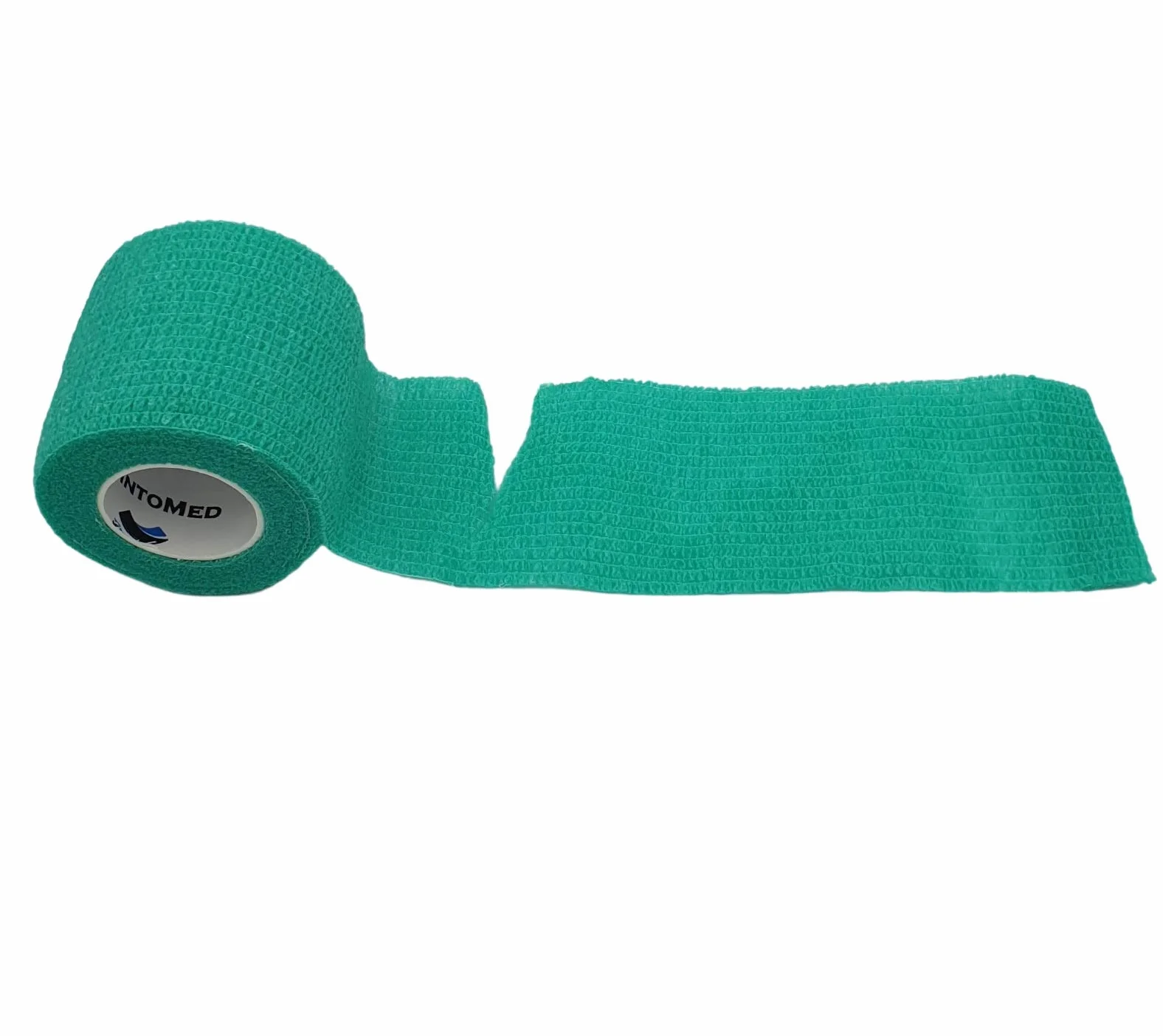 PintoMed BENDAGGIO COESIVO VERDE garza elastica 6 rotoli 5 cm x 4.5 m autoadesiva flessibile bende primo soccorso