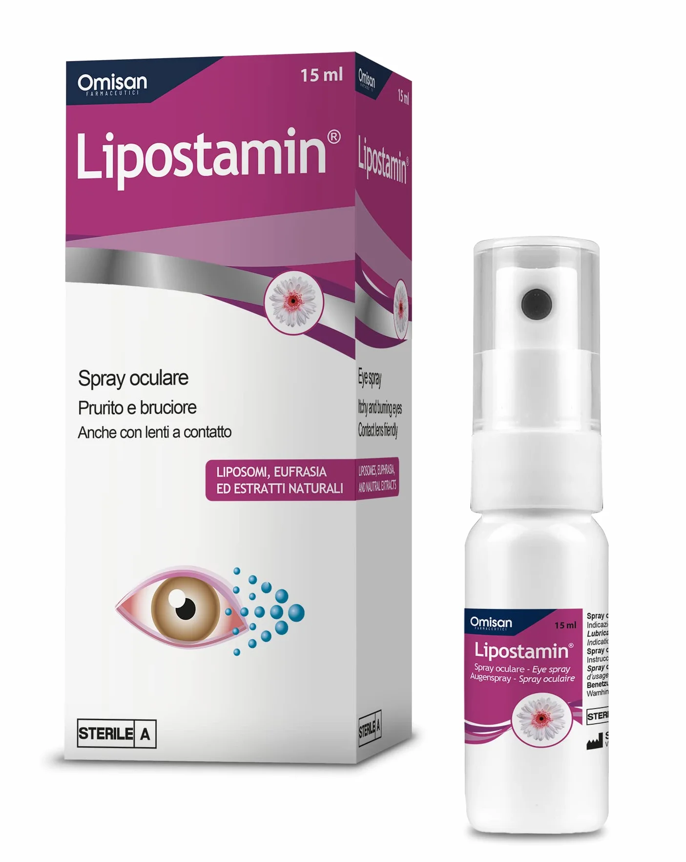 LIPOSTAMIN Gocce oculari spray liposomi estratti vegetali 15 ml
