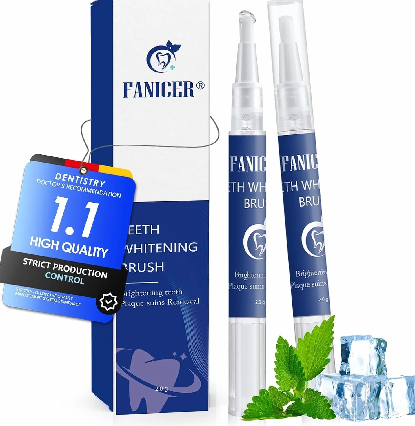 Gel Sbiancante Denti Professionale Penne Sbiancamento Denti Rimuove Macchie Portatile