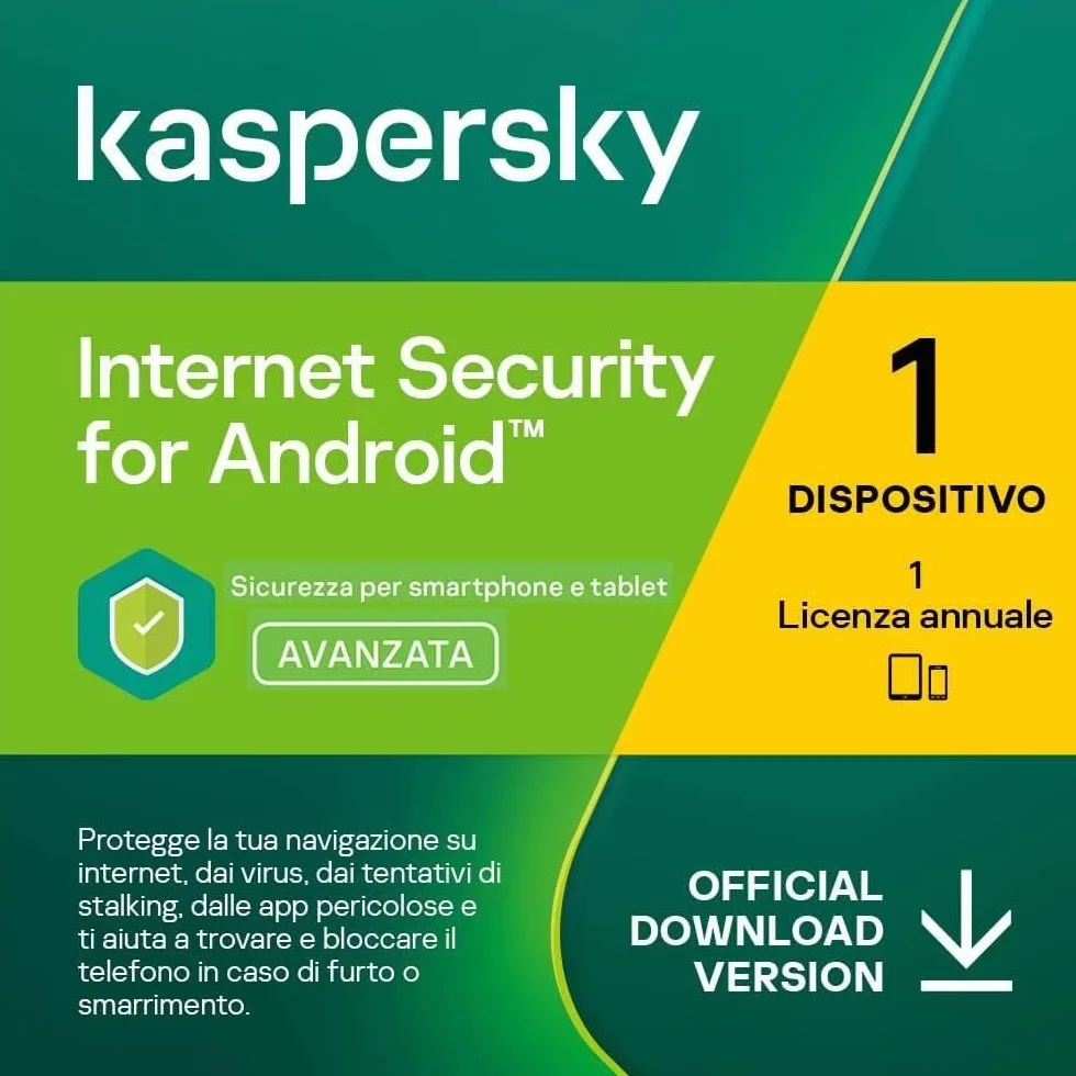 nextradeitalia Kaspersky Internet Security for Android 2026-1 Dispositivo - 1 Anno