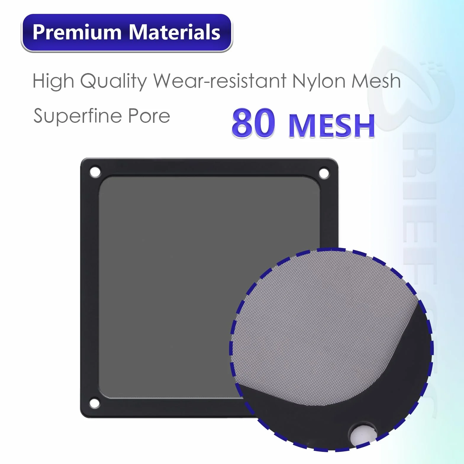 Filtro Antipolvere PC 120MM Magnetico Antipolvere Griglia 80 Mesh Nylon Antipolvere Casa Griglia per Alimentatori/Modem/Routers (Nylon, 120 * 120mm, 4Pezzi, Nero)