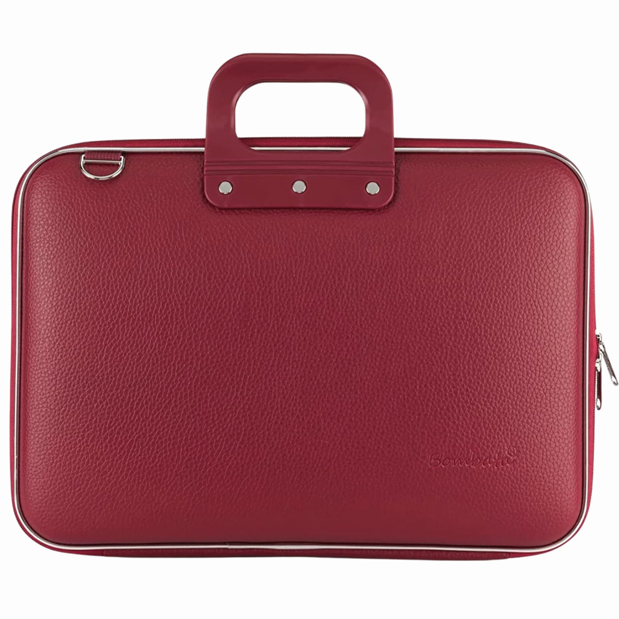 Bombata Borgogna - Valigetta classica unisex per computer portatile da 15", colore: Rosso Borgogna, Rosso (Borgogna Red), 7x33x43 cm (W x H x L)