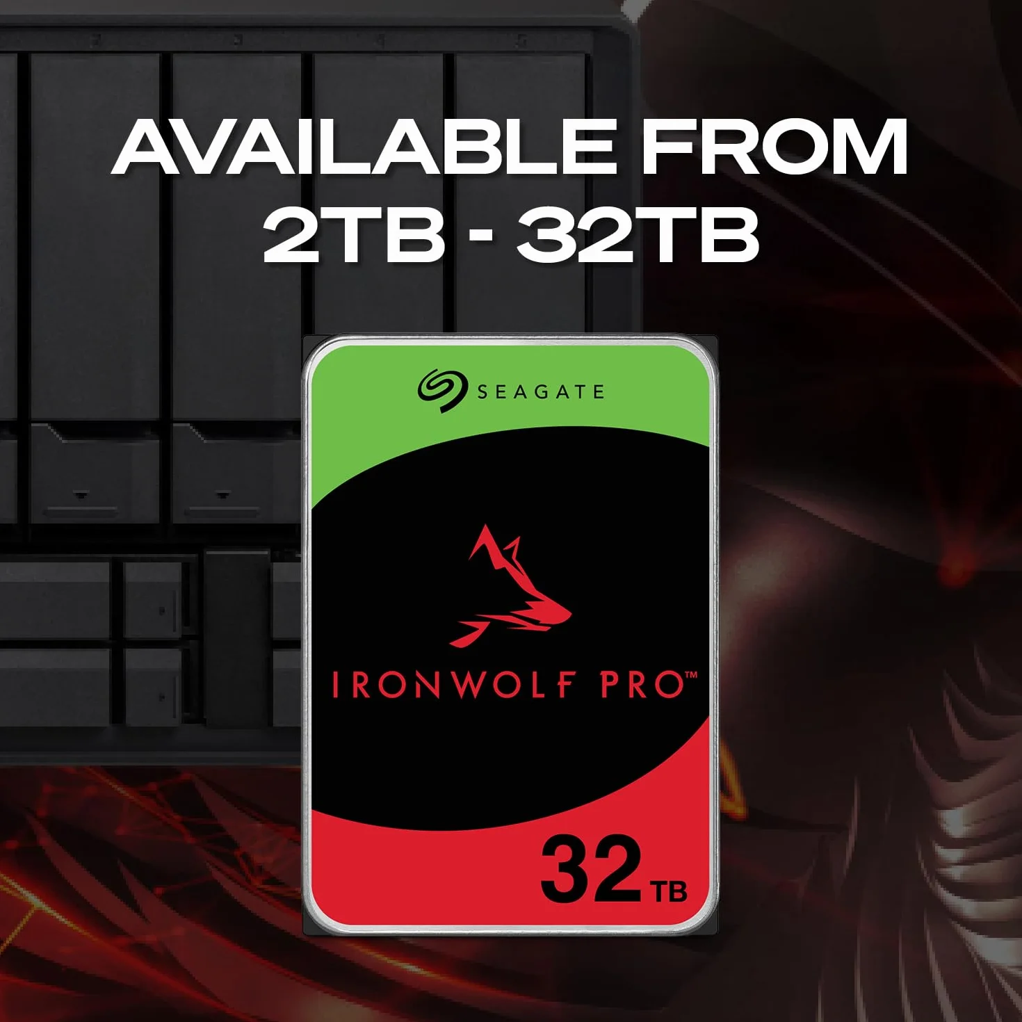 Seagate IronWolf Pro, 2TB, Unità disco interna NAS classe Enterprise - Unità SATA CMR da 6GBit/s, 3,5", 7.200 giri/min, con cache da 256 MB per sistemi NAS RAID, servizi Rescue (ST2000NT001)