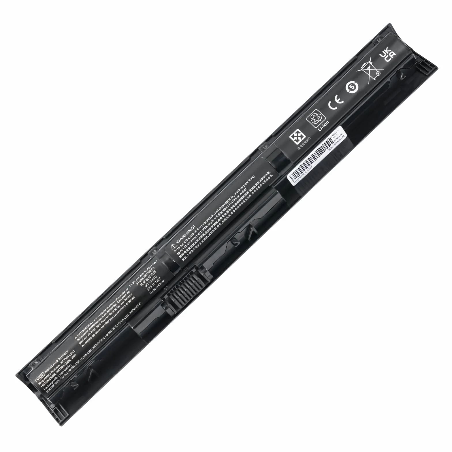 2600mAh V104 756743-001 VI04 756478-421 Batteria per HP ProBook 450 G2 455 G2 440 G2 756746-001 756744-001 75-001 75647 8-851 756478-422 756479-421 【14,8 V/38 Wh/4-Cell】