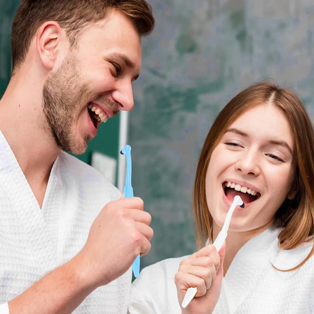 Smacchiatore Denti Professionale 4 Pezzi + Speculum Orale Rimuovi Tartaro per Macchie Caffè Tè Tabacco