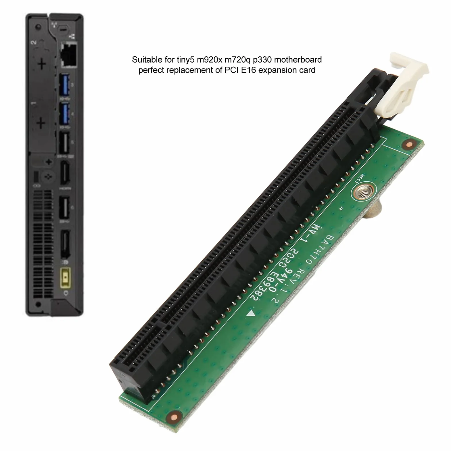 VBESTLIFE Scheda Adattatore Scheda Grafica per Tiny5 M920x M720q P330, Scheda Riser Scheda Grafica per Rx560 P1000 P620 P600 Rx460, 01AJ940 MPN