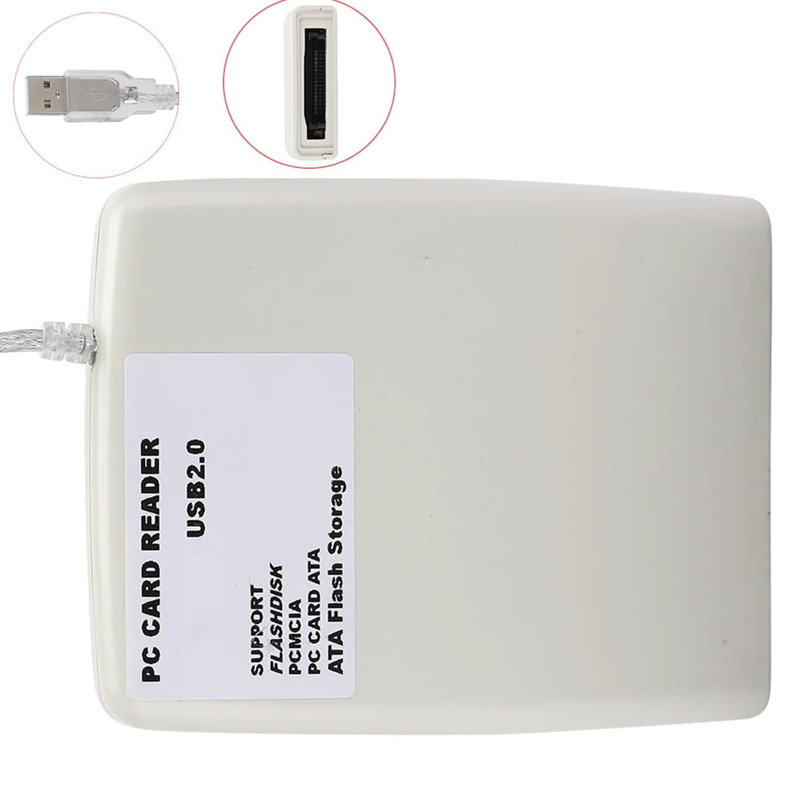 Pilipane Lettore di Schede USB,Lettore di Schede SD, Lettore di Schede Archiviazione Industriale Convertitore Portatile Memoria PCMCIa a 68 Pin PCATa Ad Alta velocità