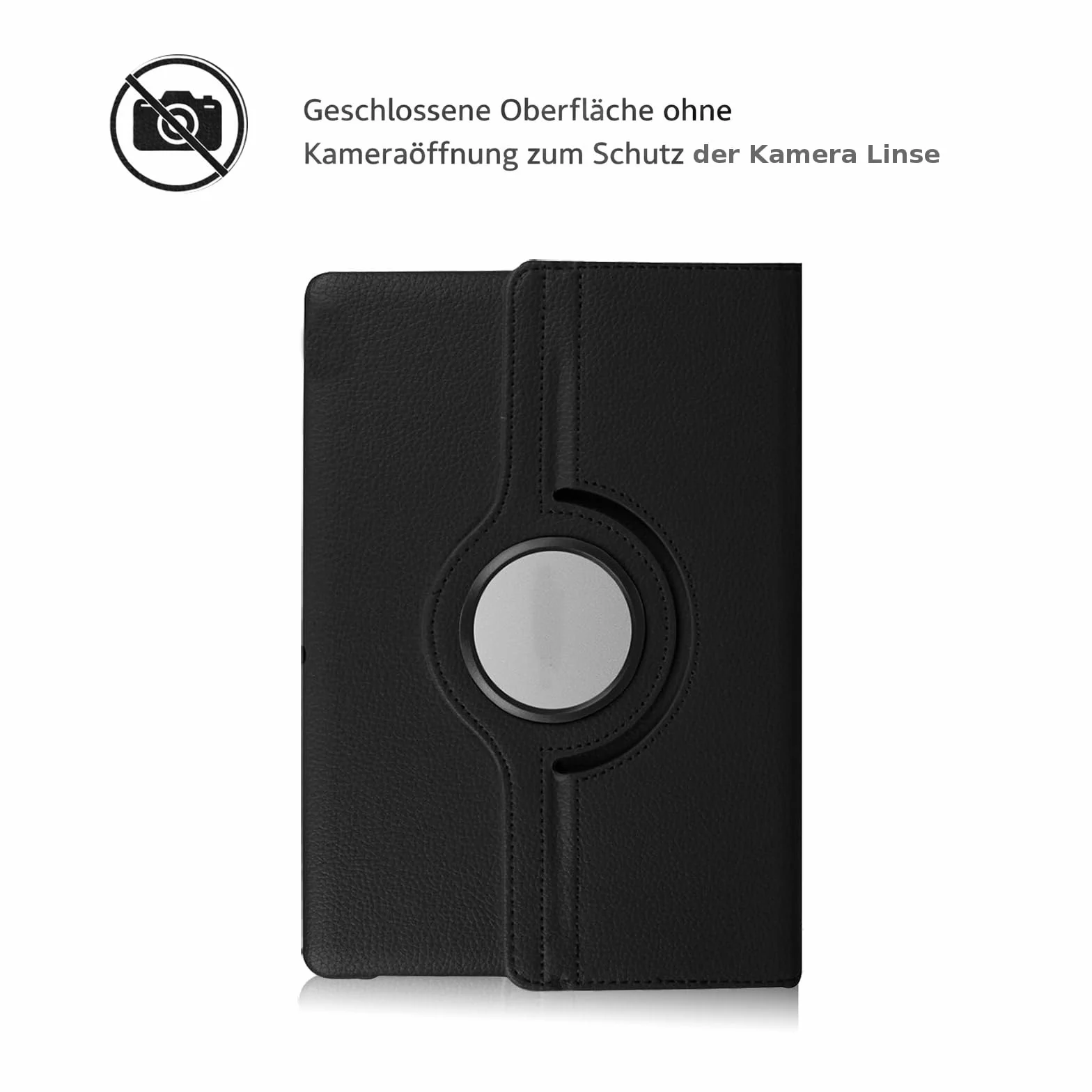 Custodia protettiva adatta per Samsung Galaxy Tab A7 SM-T500 SM-T505 SM-T510 Tablet Tutti i dispositivi da 10 a 10,4 – 11 pollici, con funzione leggio a 360 gradi, colore: arancione