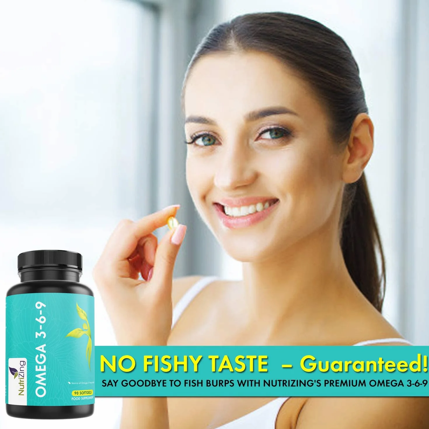 Omega 3 6 9 Olio di Pesce Puro 1000mg 90 capsule NutriZing