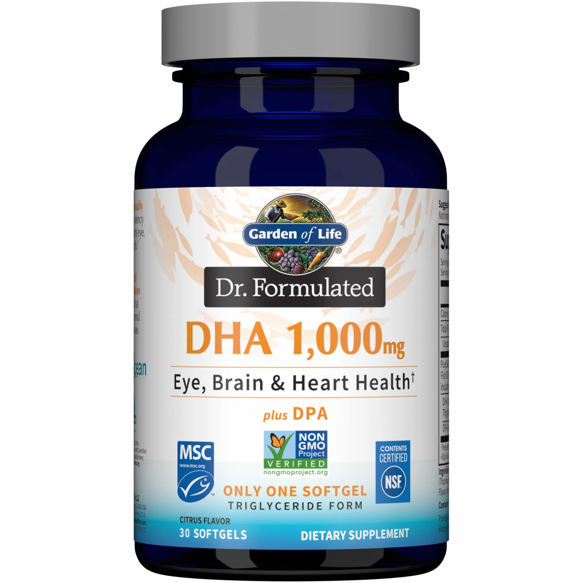 Garden Of Life Dr. Formulated DHA Lemon 30 Sgel
