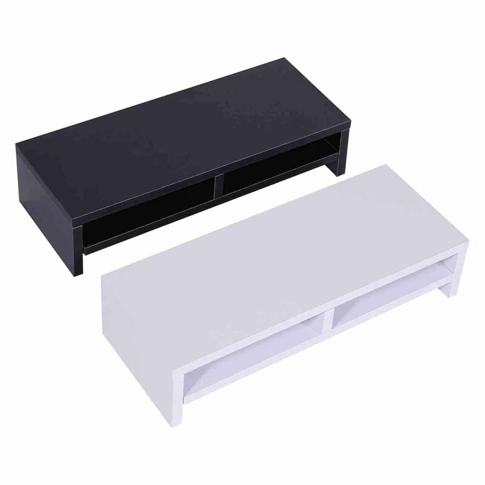 Supporto per Monitor in Legno Ecologico, Rialzo Scrivania, per | Robusto, poco ingombrante, adatto per l\'home office, mini ripiano per accessori