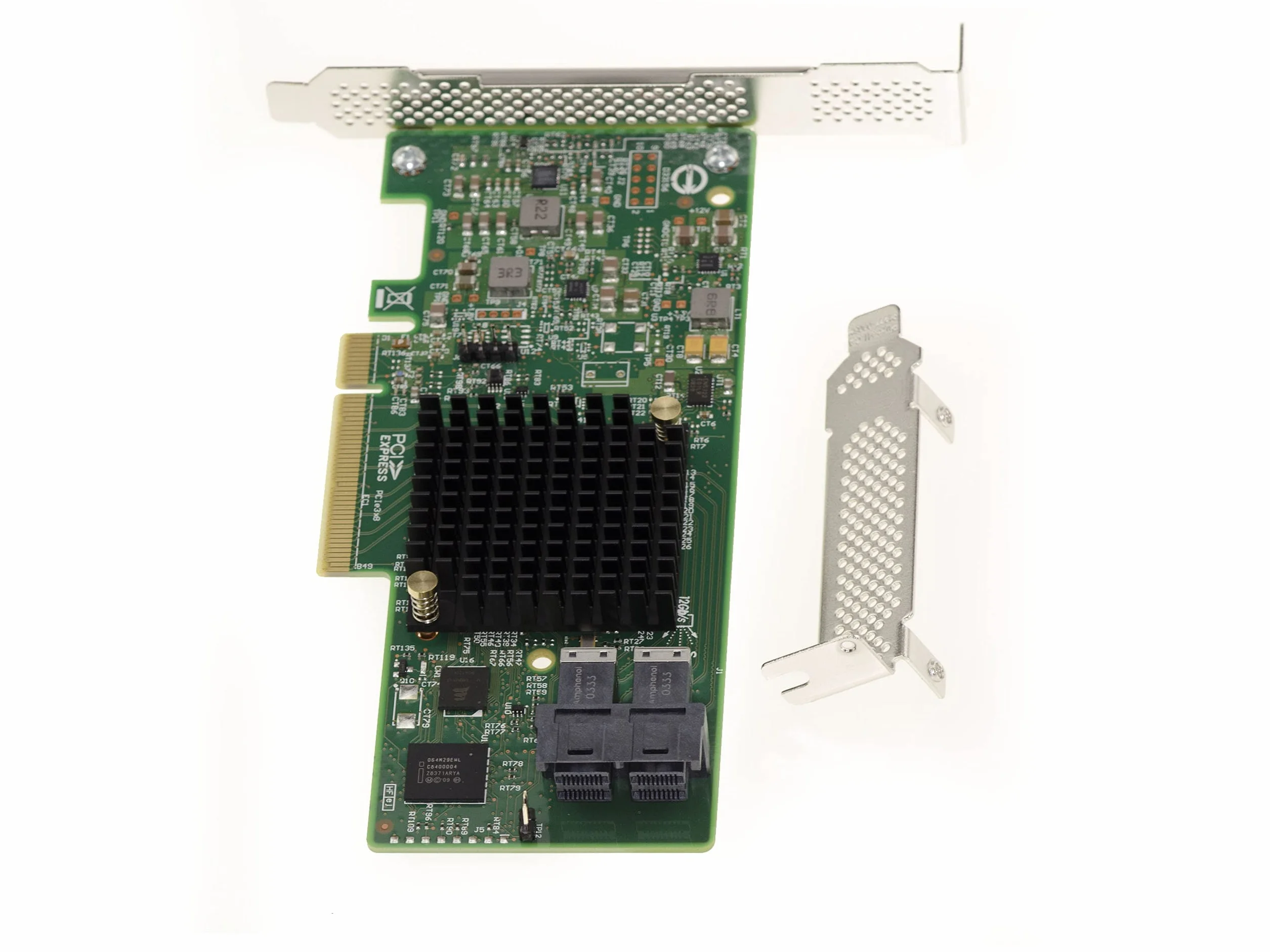 KALEA-INFORMATIQUE Scheda controller PCIe 3.0 SAS 12GB 8 porte interne con Raid 0 1 1E 10. Modello OEM 9311-8i. Profilo alto e basso, chipset SAS3008