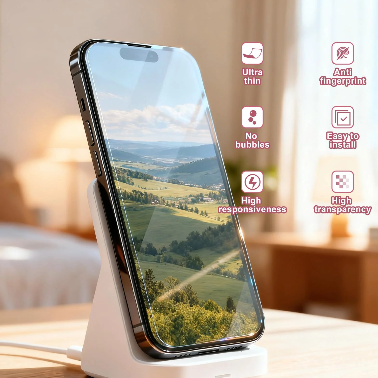 Pellicola Protettiva Schermo Ricolabile Universalmente A4, HD Protezione Dello Schermo per GPS Orologio Tablet Fotocamera Anti-Impronte Digitali Resistente ai Graffi (2 PCS)
