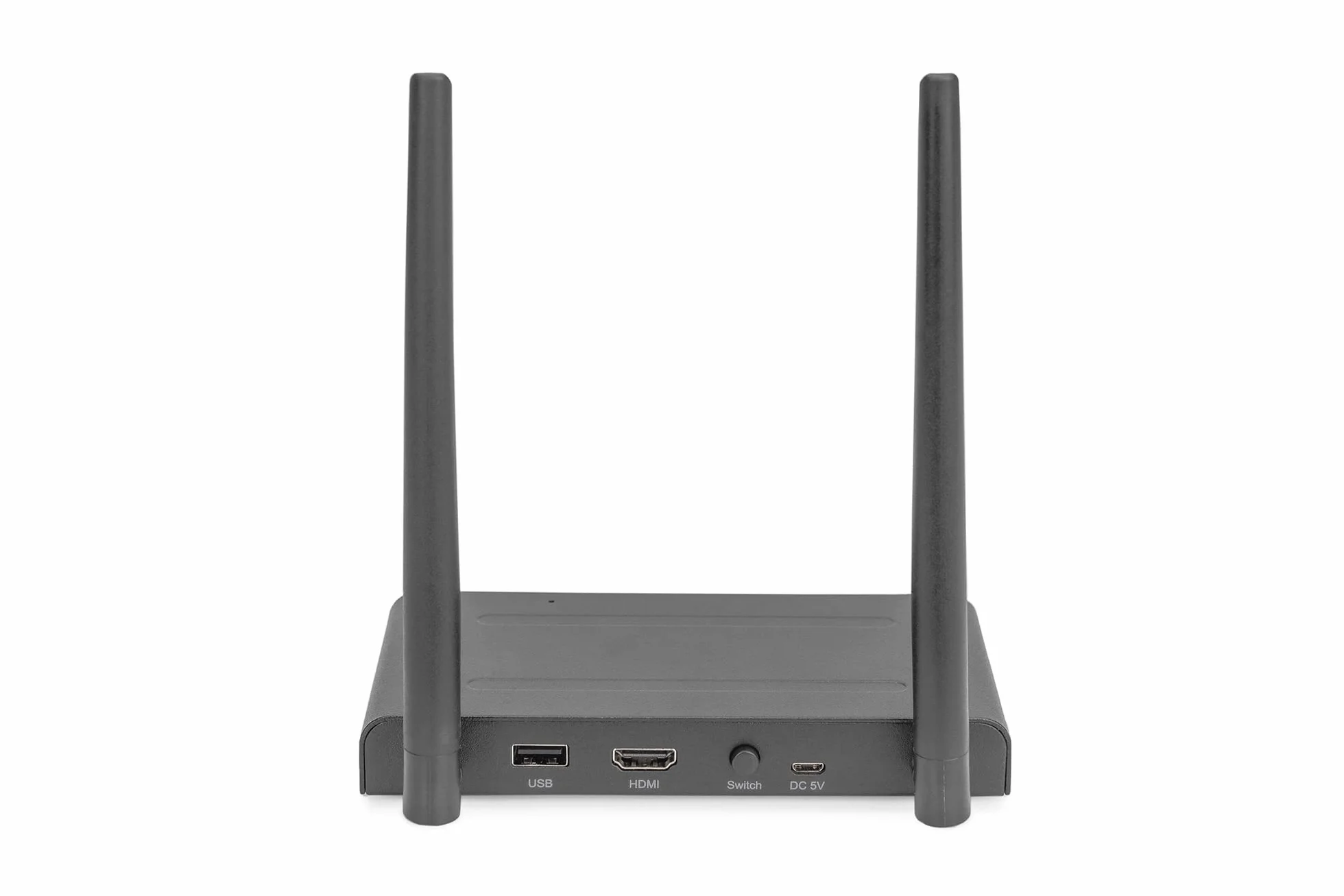DIGITUS Wireless HDMI KVM Extender Set - portata fino a 200 m - FullHD 1080p/60Hz - punto a punto - uscita HDMI Loop - trasmissione IR - nero