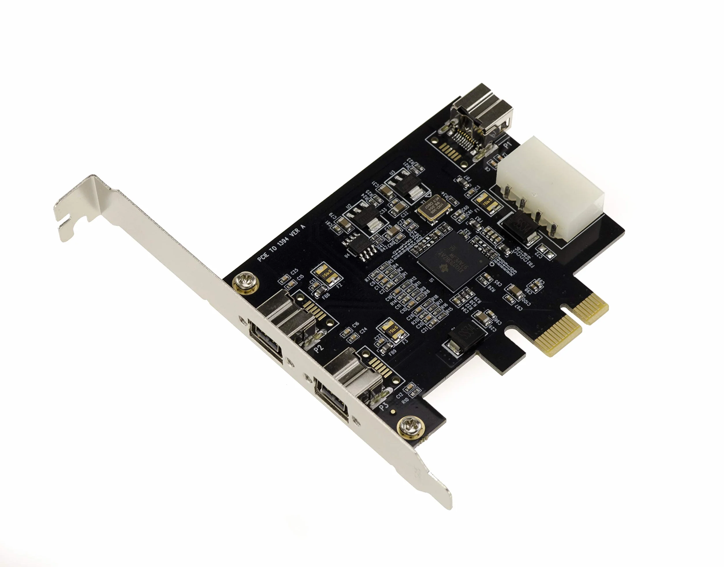 KALEA-INFORMATIQUE Scheda controller PCIe Firewire 800 IEEE1394B su porta PCI Express 1x 2+1 uscite con chipset TI XI02213AZAY