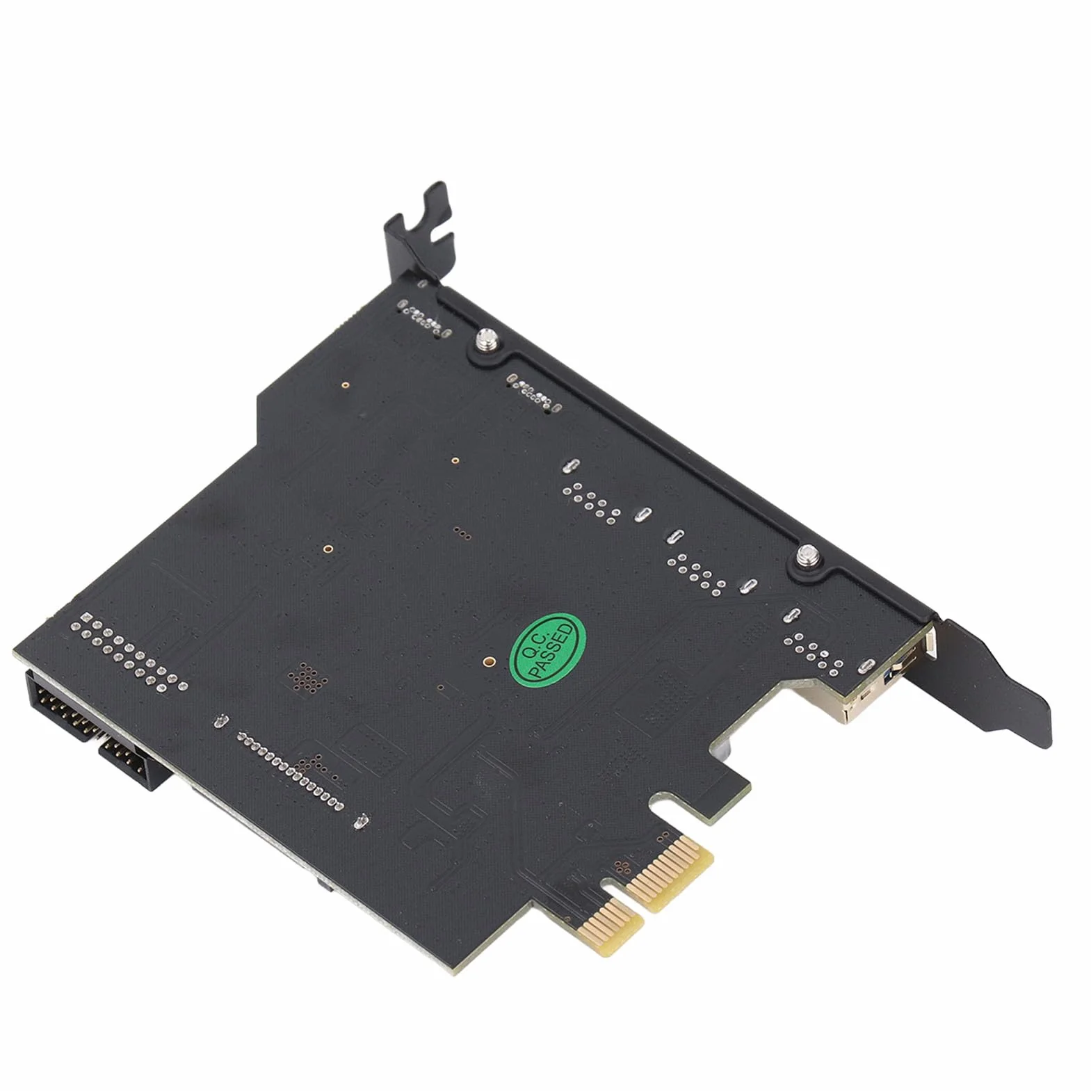 Scheda PCIe A USB 3.2, 2 USB Tipo C, 3 USB Tipo A, Scheda PCIe A USB 3.2 da 19 Pin di Seconda Generazione con 20 Gbps, Scheda di Espansione PCI Express Scheda USB per PC Desktop