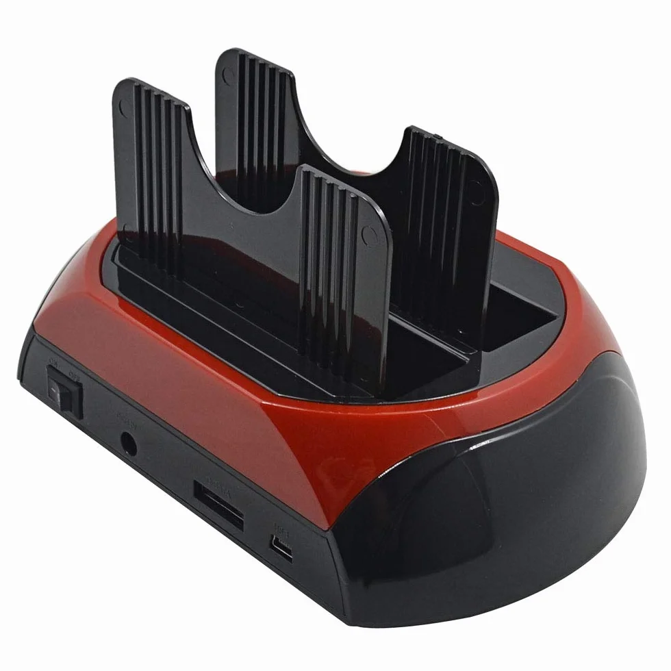 Docking Station 2 Hard Disk 2.5 3.5 Sata Ide E-Sata Usb 2.0 3.0 Lettore Hdd Sd