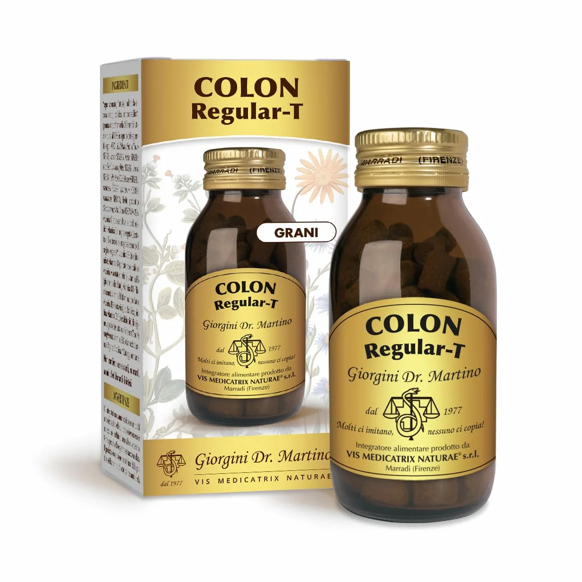 Dr. Martino Dr Giorgini Colon Regular Grani 80 g integratore alimentare base piante frangula rabarbaro regolarità