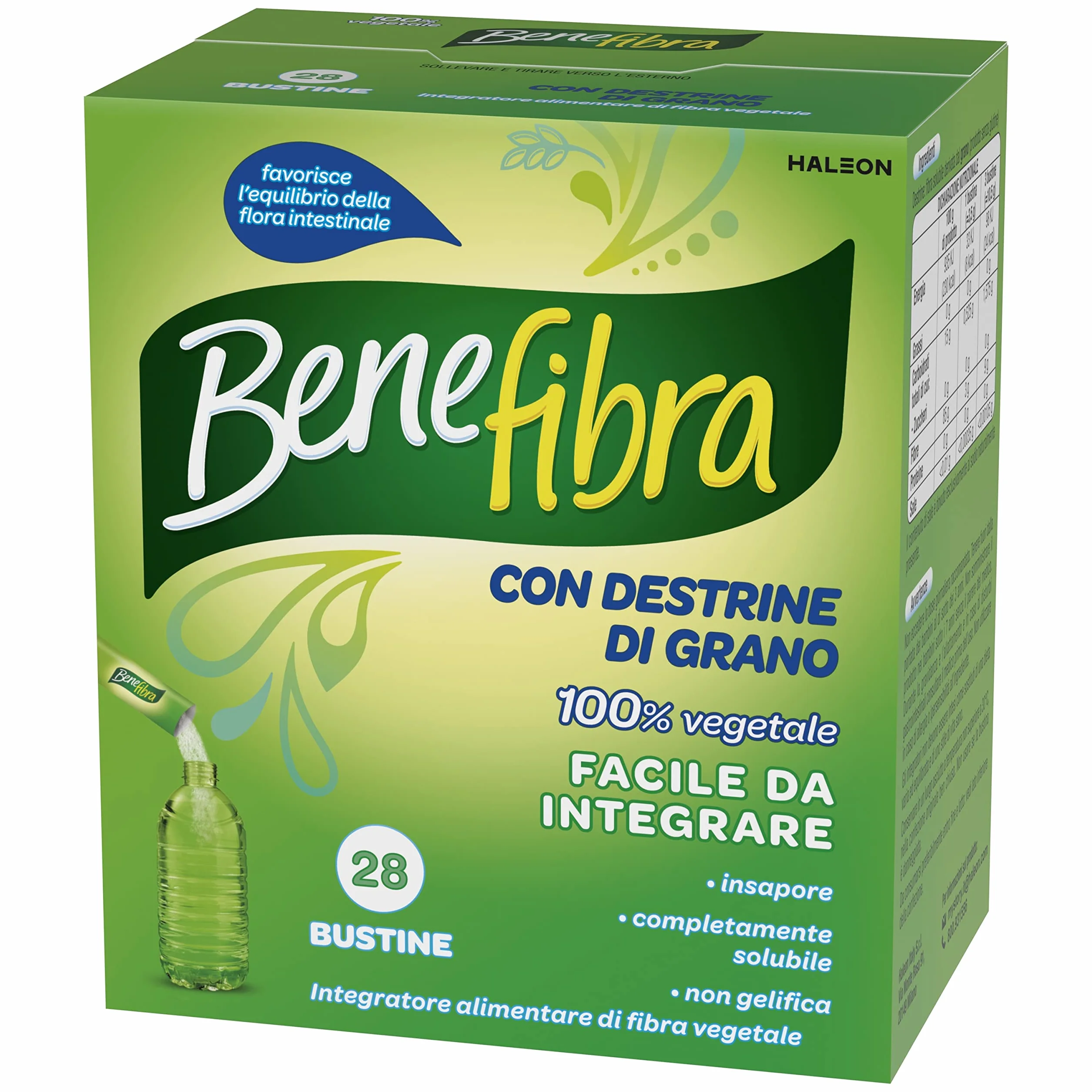 Benefibra Integratore alimentare 28 bustine 3.5g destrine di grano