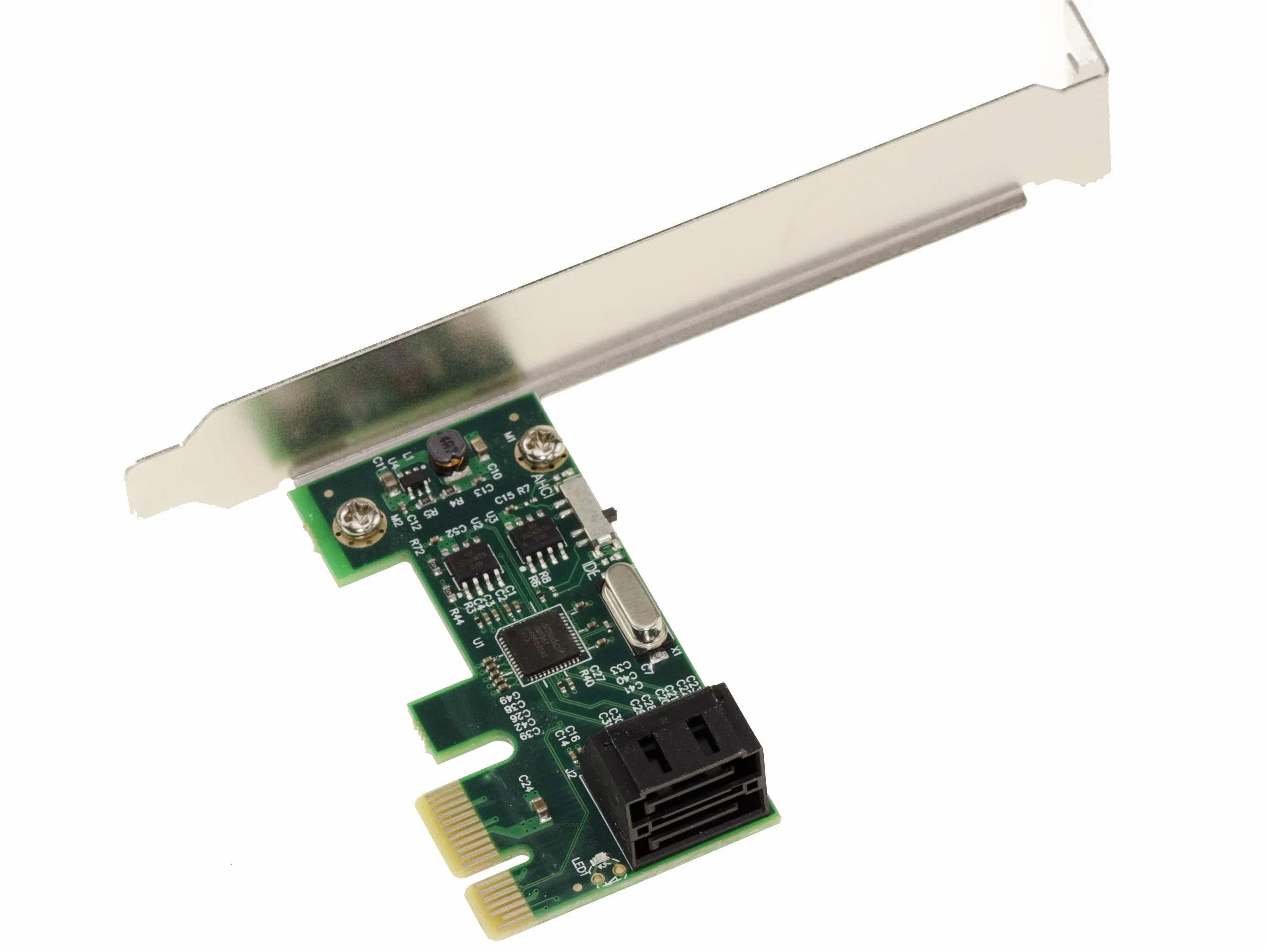 KALEA-INFORMATIQUE Scheda controller PCI Express PCIe x1 a 2 porte per dischi rigidi SATA. Formato compatto, con chipset ASM1061. Profilo alto e basso.