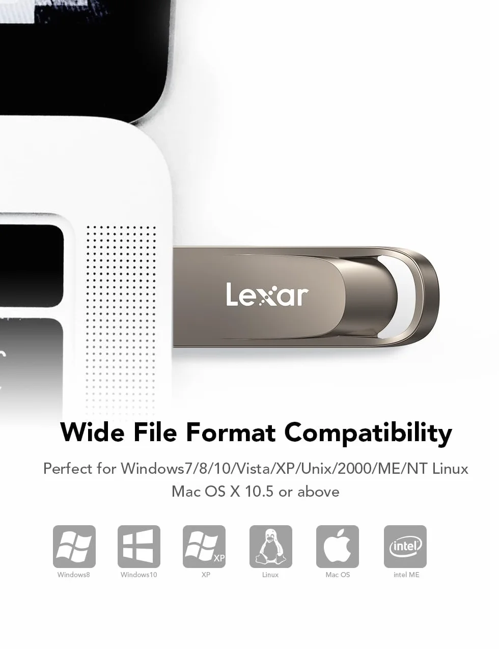 Lexar Chiavetta USB 64 GB Pen Drive USB 3.2 Gen 1 Flash Drive 100 MB/s Metallo