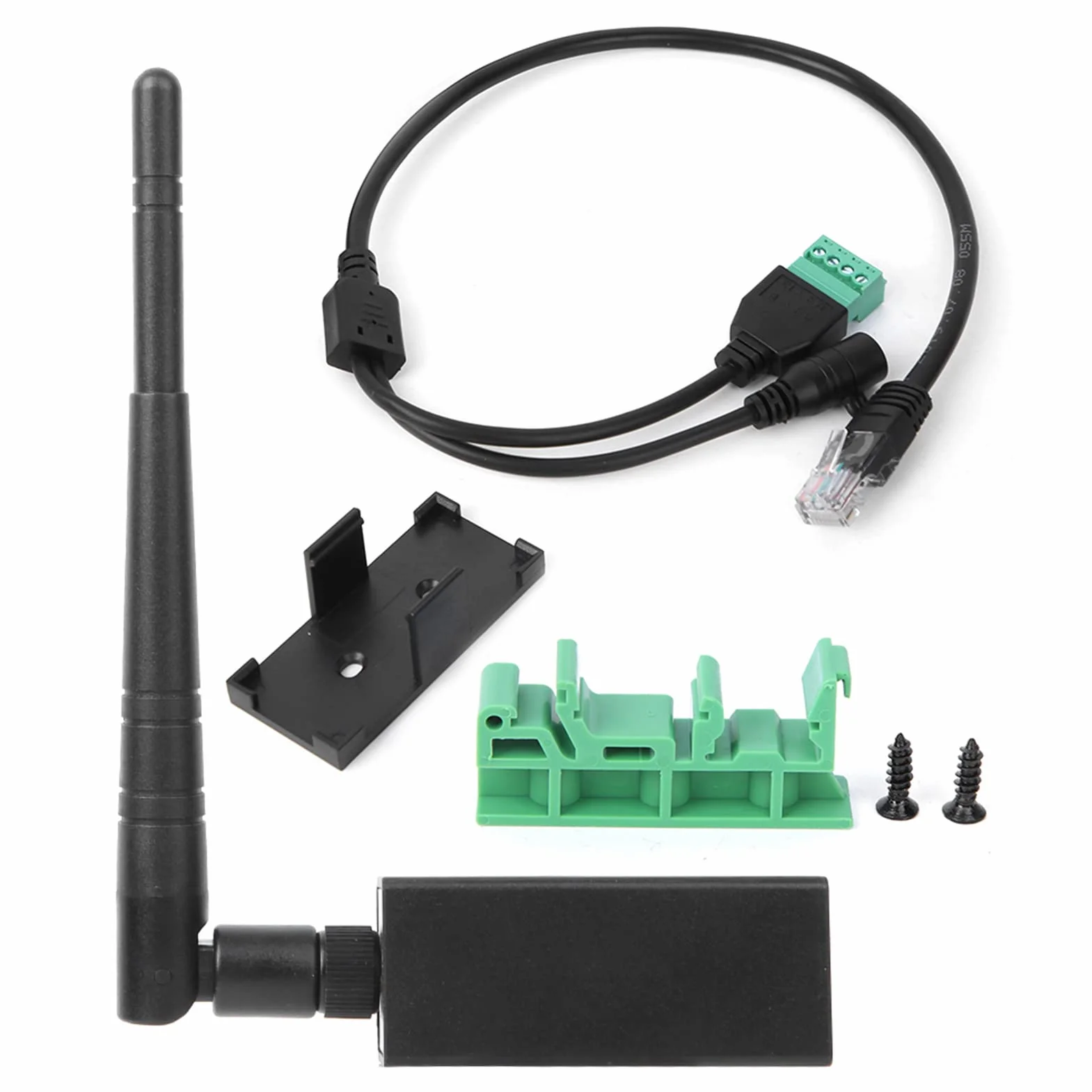 Seriale WiFi Convertitore con Interfaccia RJ45, Antenna Esterna e Supporto Modbus