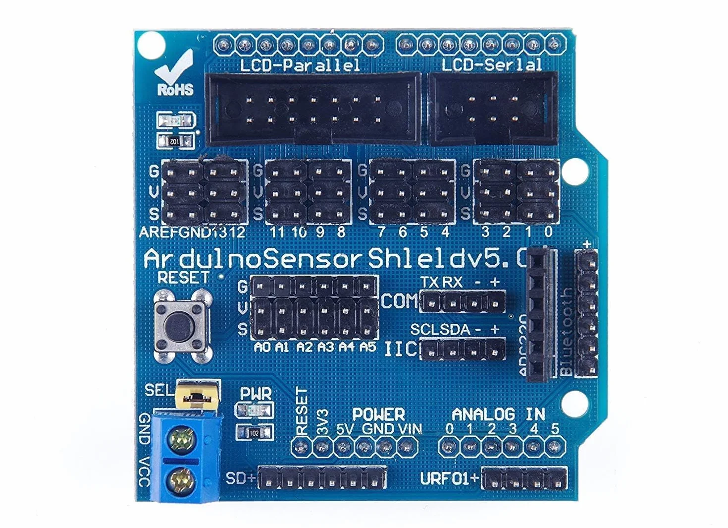 Scheda di espansione V5.0 Shield Shield ARCELI UNO R-3 per Arduino Genuino System