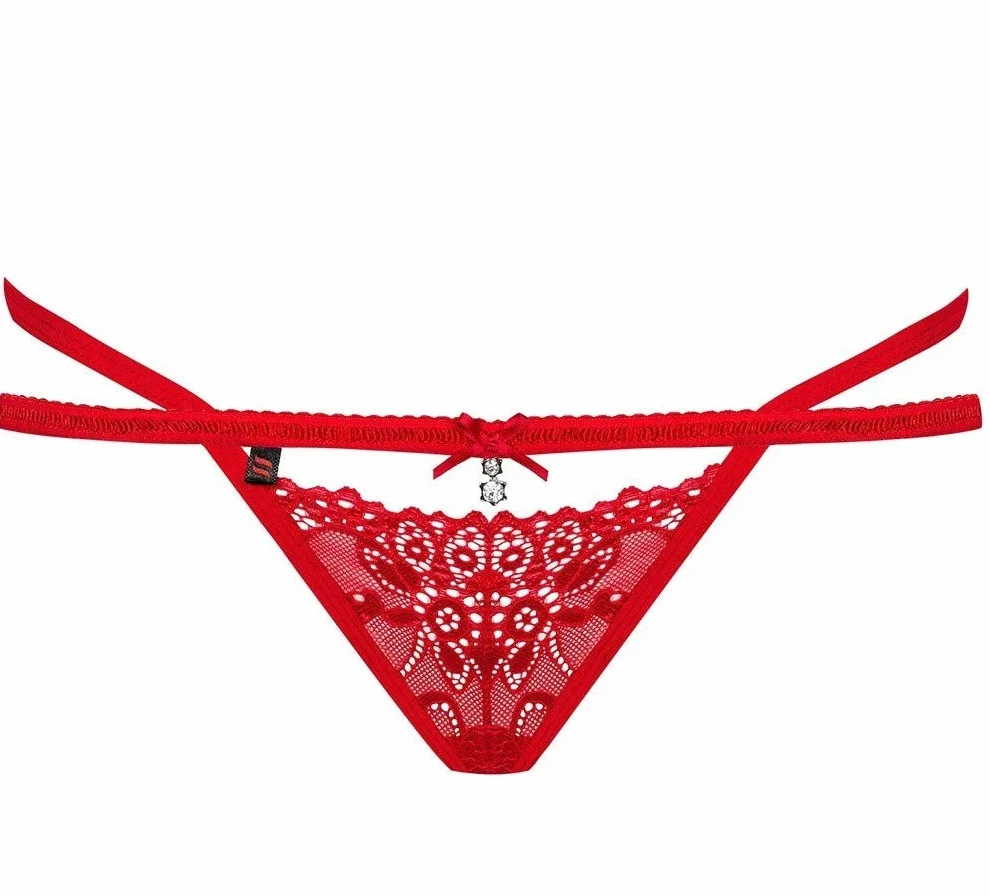 Obsessive 838-Tho-3 Perizoma Sexy Rosso L/XL