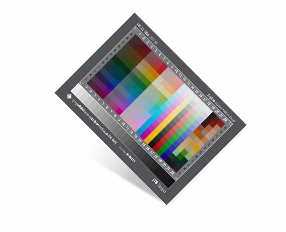 IT-8 Target Scanner Calibrazione IT8.7/2 Fuji Riflettente 7x5 (177mm x 127mm)