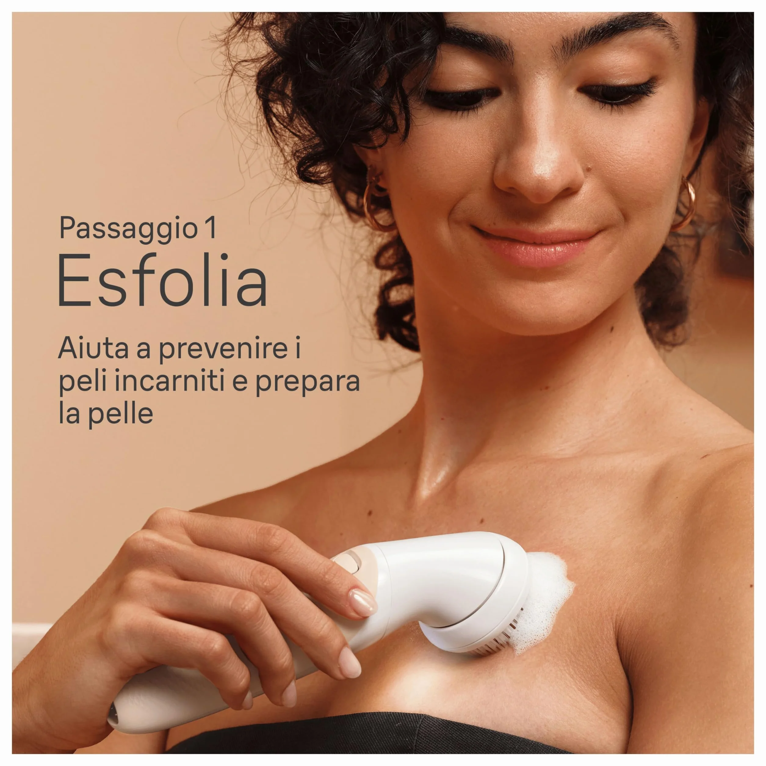 Braun Silk-Épil 9 Flex Skinspa Epilatore Elettrico Donna Wet & Dry, Bianco/Oro, 9-681 3d