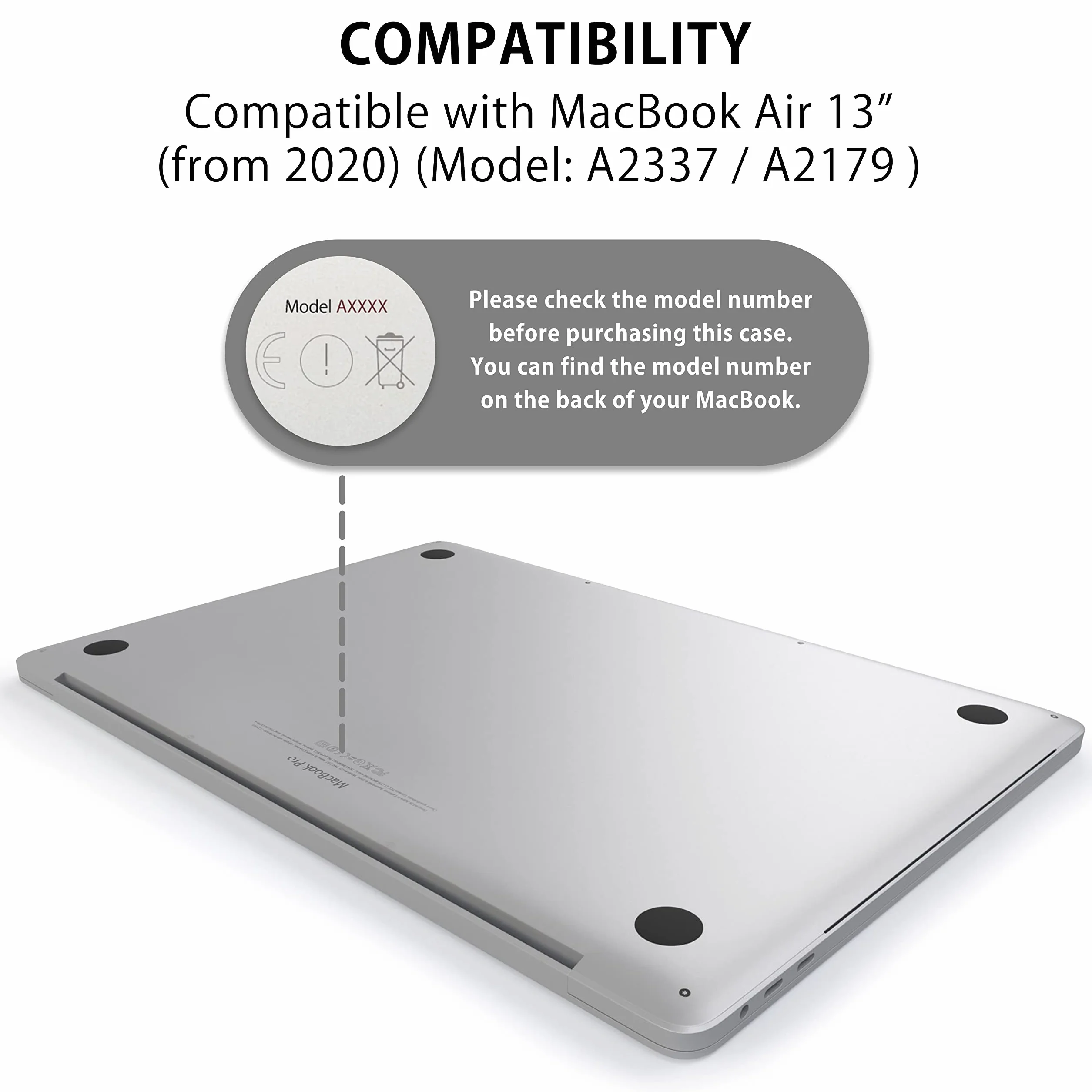MyGadget Copritastiera compatibile con Apple MacBook Air 13 Pollici (Dal 2020 M1) - Protezione Tastiera Silicone - Skin Trasparente