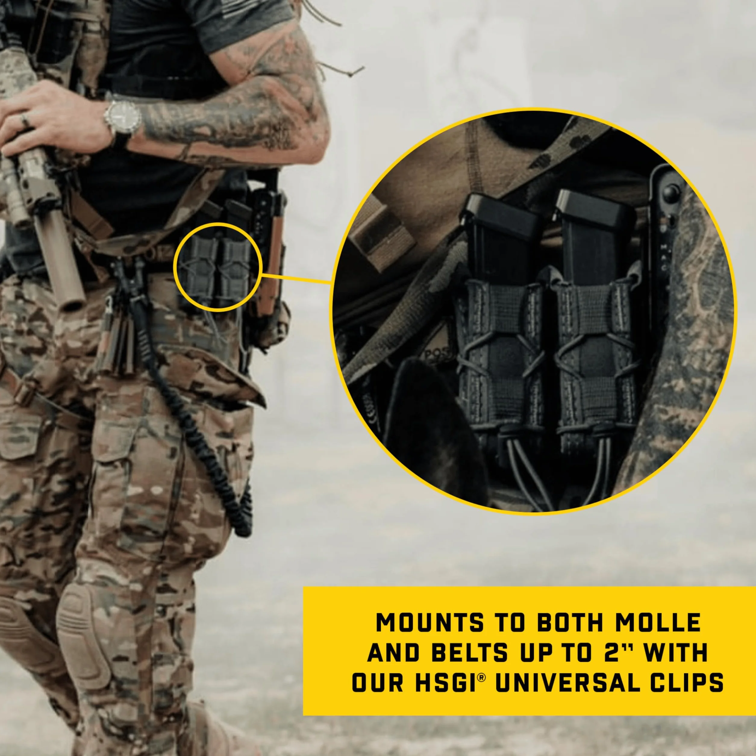 High Speed Gear Manette Taco MOLLE Custodia Nero