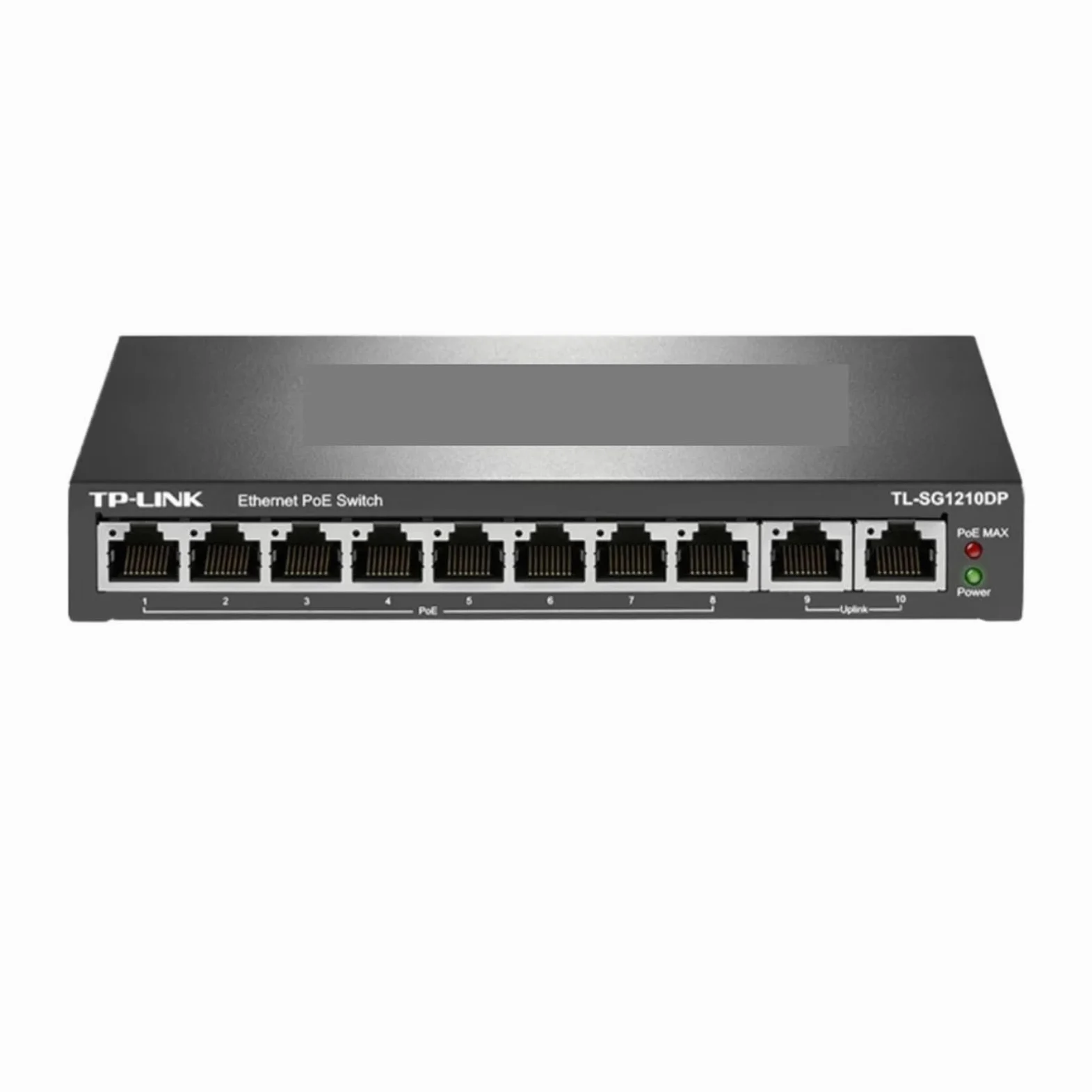 Stazione di Ricarica USB, Switch Gigabit Poe A 8 Porte Uplink da 2 A 10 Splitter di Rete | 1000M, supporto VLAN TL-SG1210DP per streaming di giochi e registrazione multi-sorgente