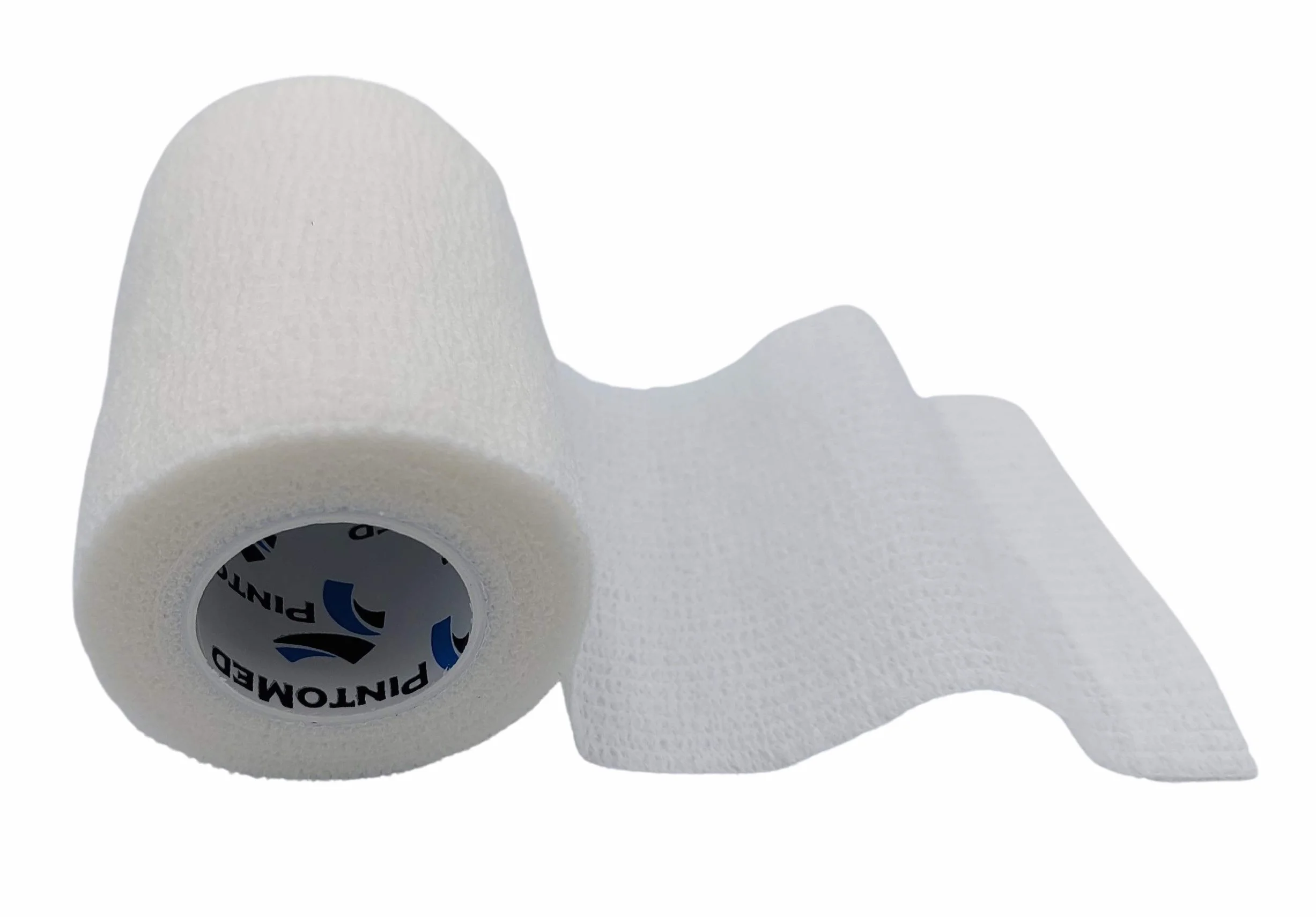 Benda Coesiva Autoadesiva 6 rotoli 7.5 cm x 4.5 m Garza Elastica Primo Soccorso Bianco