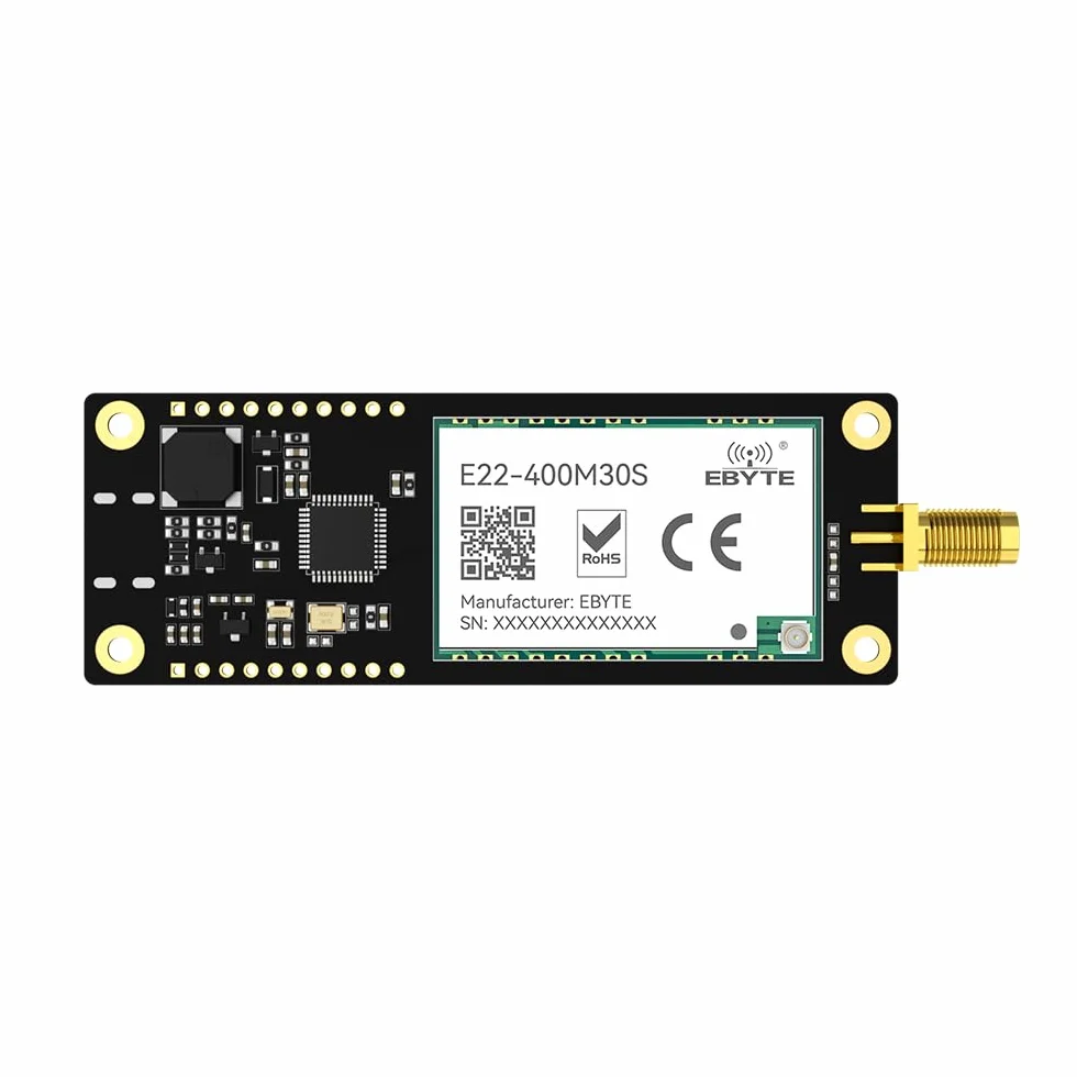 433/868/915M 22/30dbm Lora Wireless Offline Development Test Board E22-SC Button Control OLED RF Transceiver UART (433M SPI 30dbm)