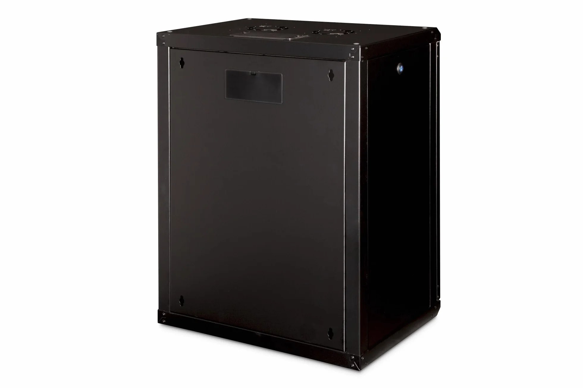 DIGITUS Armadio di rete – Rack da 19 pollici – 16U – 600 mm x 450 mm (LxP) – Profondità utile 370 mm – Montaggio a parete – Portata 100 kg – Porta in vetro di sicurezza – IP20 – Serie Unique – Nero