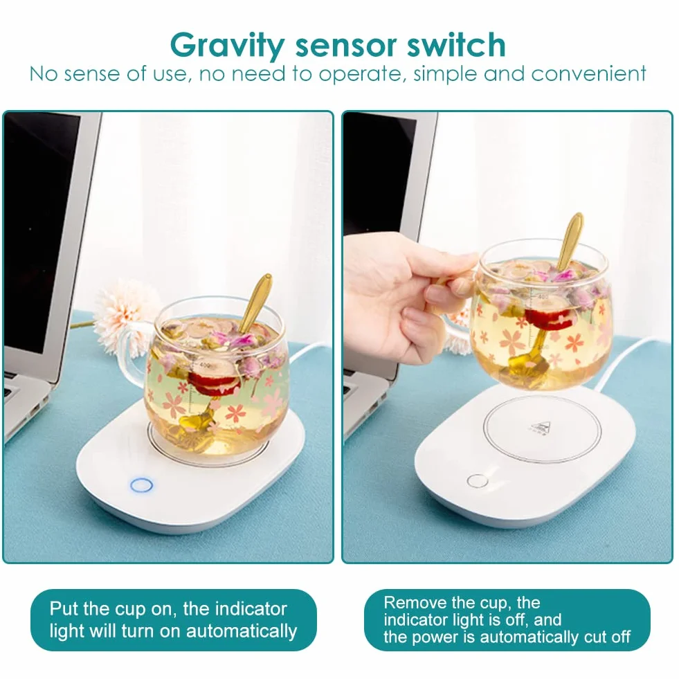 Scalda Tazza USB,Scalda Tazza,Scalda Bevande,Scaldatazze da Caffè,Sottobicchiere Elettrico,Sottobicchieri Riscaldante Scalda Bevande,Scrivania Beverage Warmer