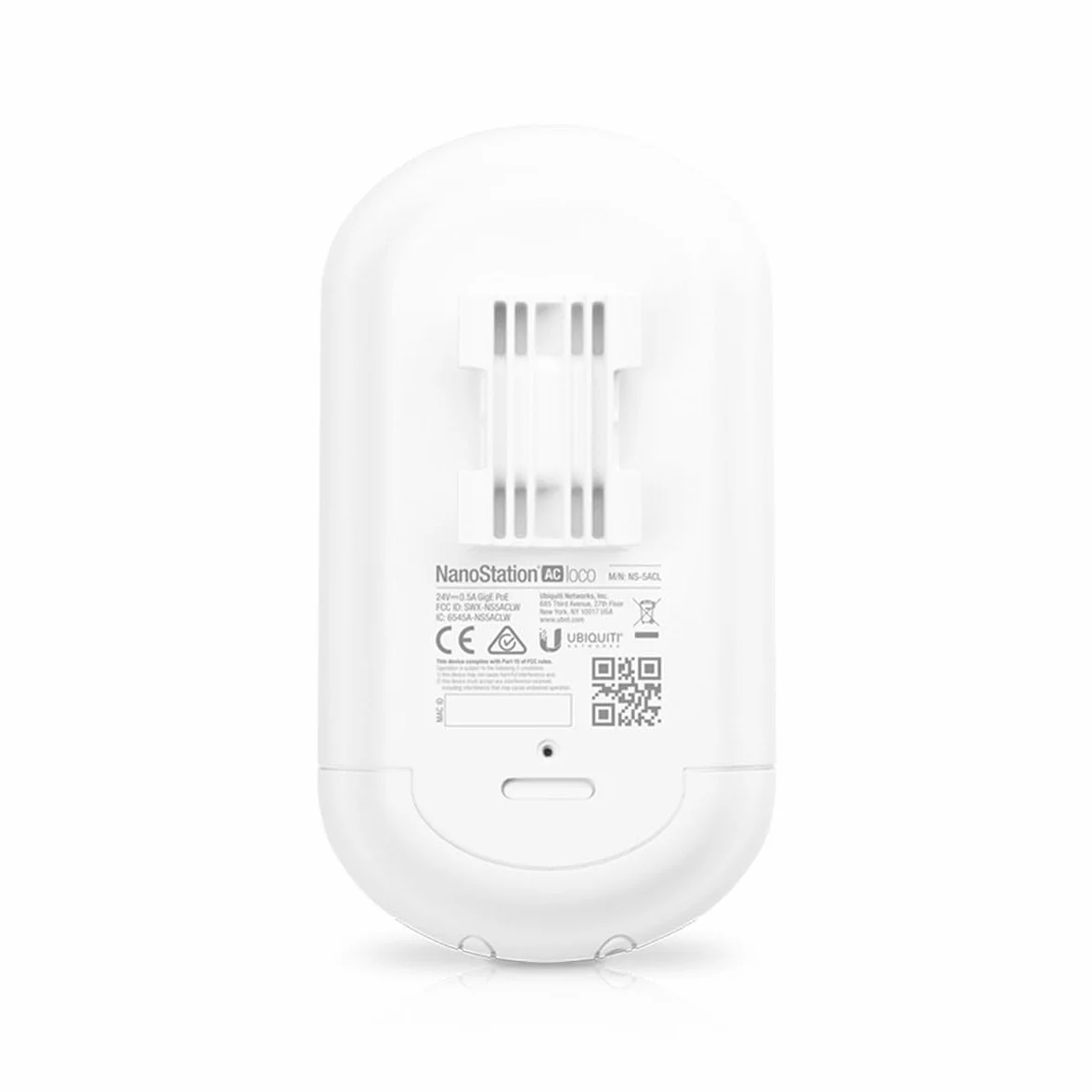 Ubiquiti Networks AirMAX 5G NanoStation AC Loco, LOCO5AC (CPE with 13dBi Antenna, 450+ Mbps, PoE Injector not included)