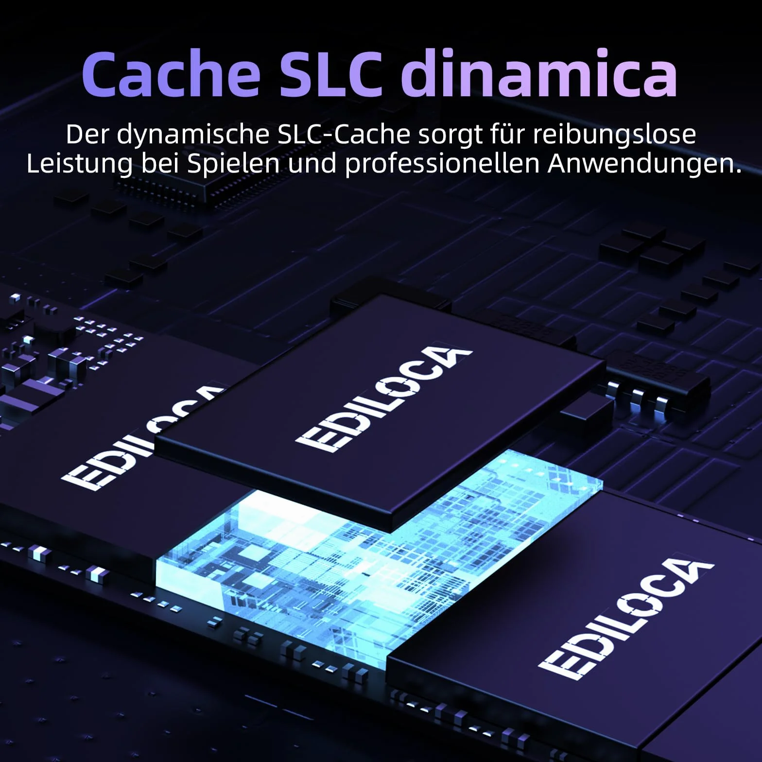 Ediloca EN600 PRO 256GB SSD Interno PCIe Gen3, NVMe M.2 2280, cache SLC, 2800 MB/s in lettura, 1400 MB/s in scrittura, 3D NAND TLC, Unità a stato solido interne, compatibile con desktop e laptop