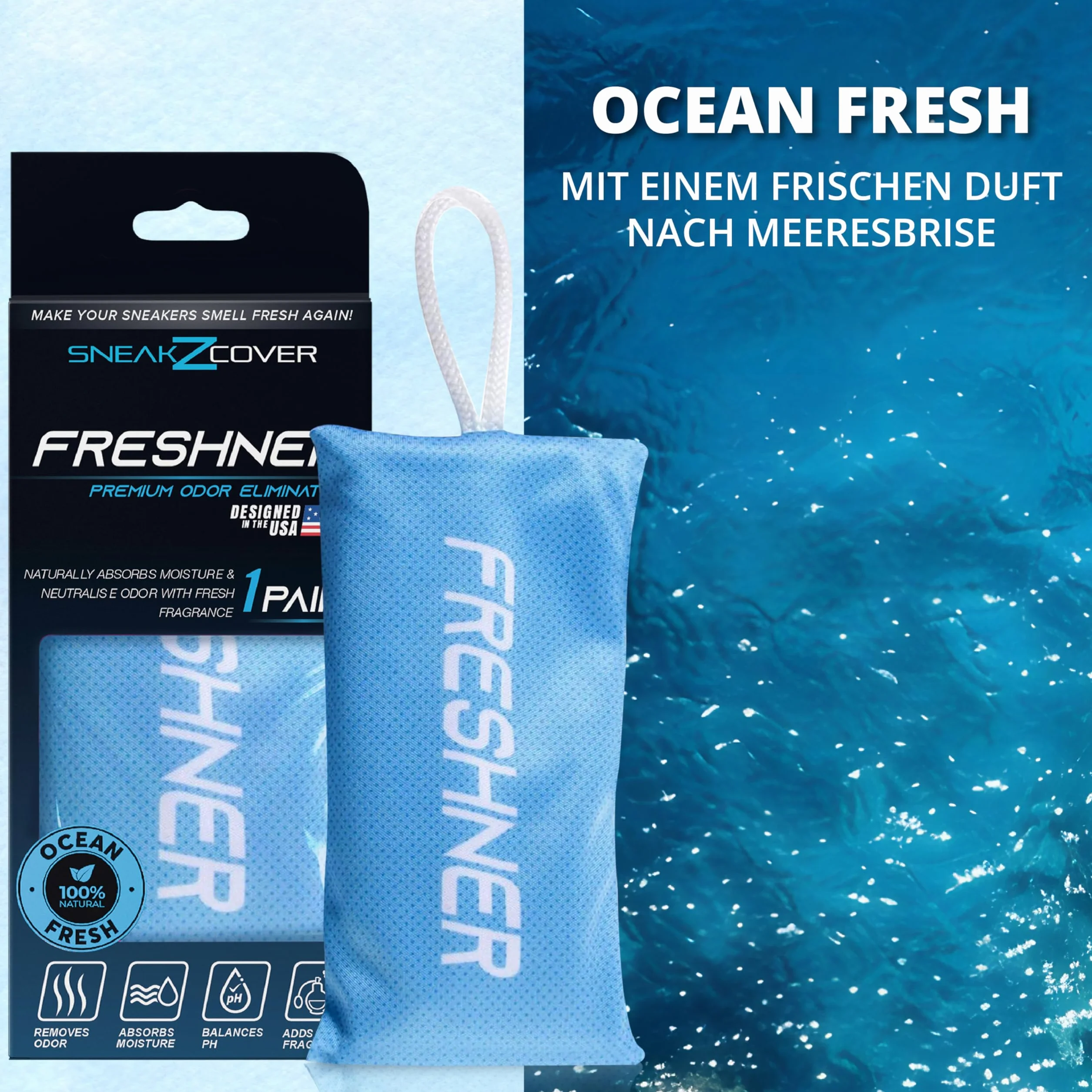 Deodorante per scarpe efficace contro odore e sudore piedi, elimina cattivi odori, fragranza fresca